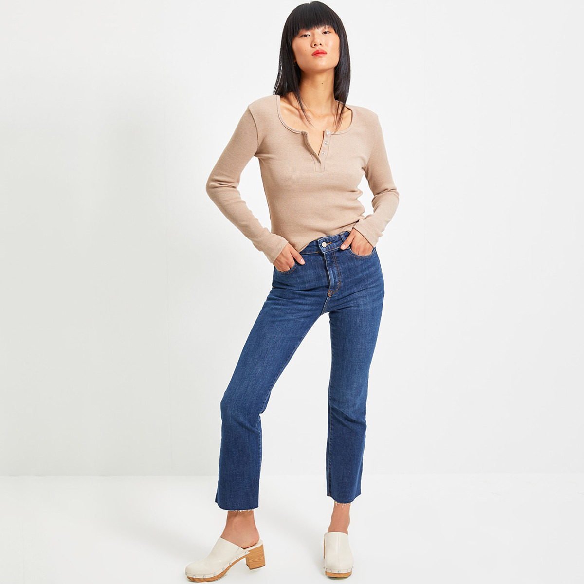 ترينديول بنى قميص-women-clothing-shirtsandblouses-blouses-image-4
