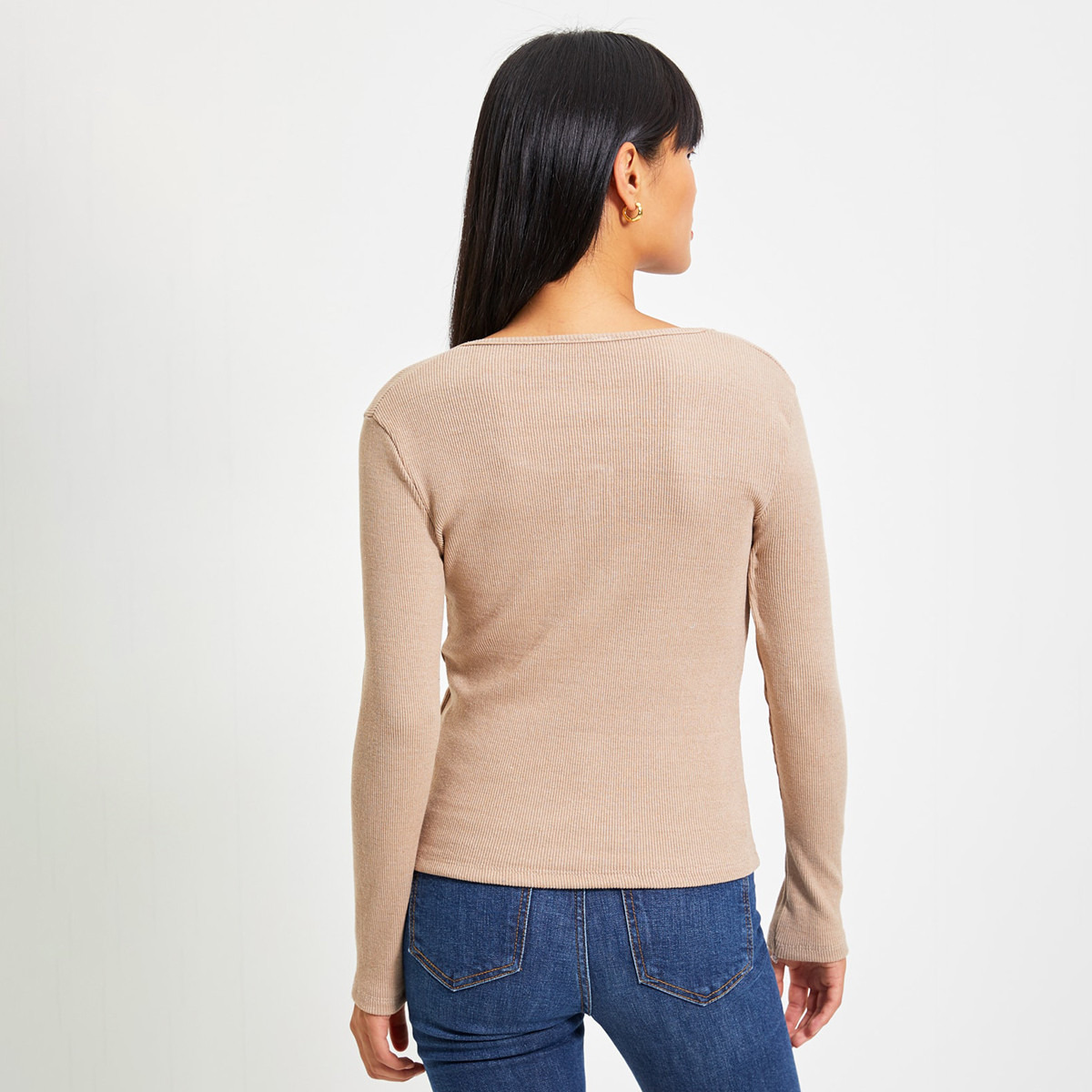 ترينديول بنى قميص-women-clothing-shirtsandblouses-blouses-image-5