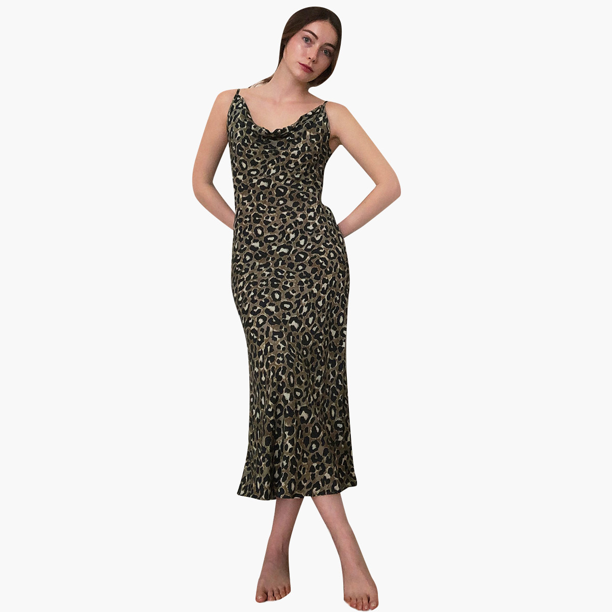 Trendyol Printed Midi Shift Sleeveless Dress-women-clothing-dresses-image-1