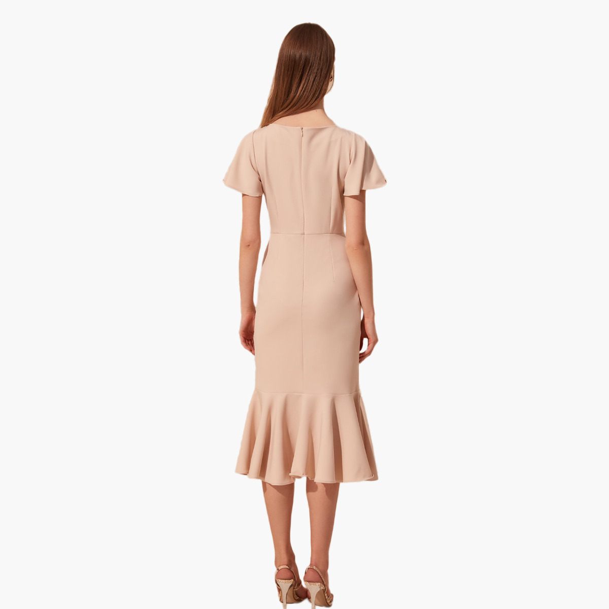 فستان سادة ميدي بقصة ضيقة وأكمام طويلة من ترينديول-women-clothing-dresses-image-14
