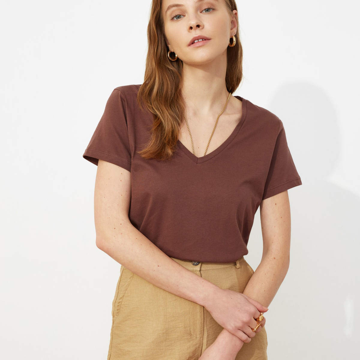 فيرو مودا أزرق تي شيرت-women-clothing-tshirts-image-4
