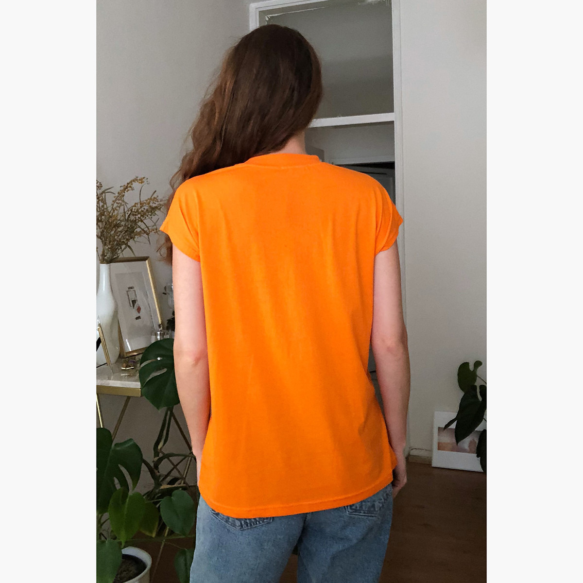 Trendyol Embroidered Crew Neck T-shirt with Cap Sleeves-women-clothing-tshirts-image-3