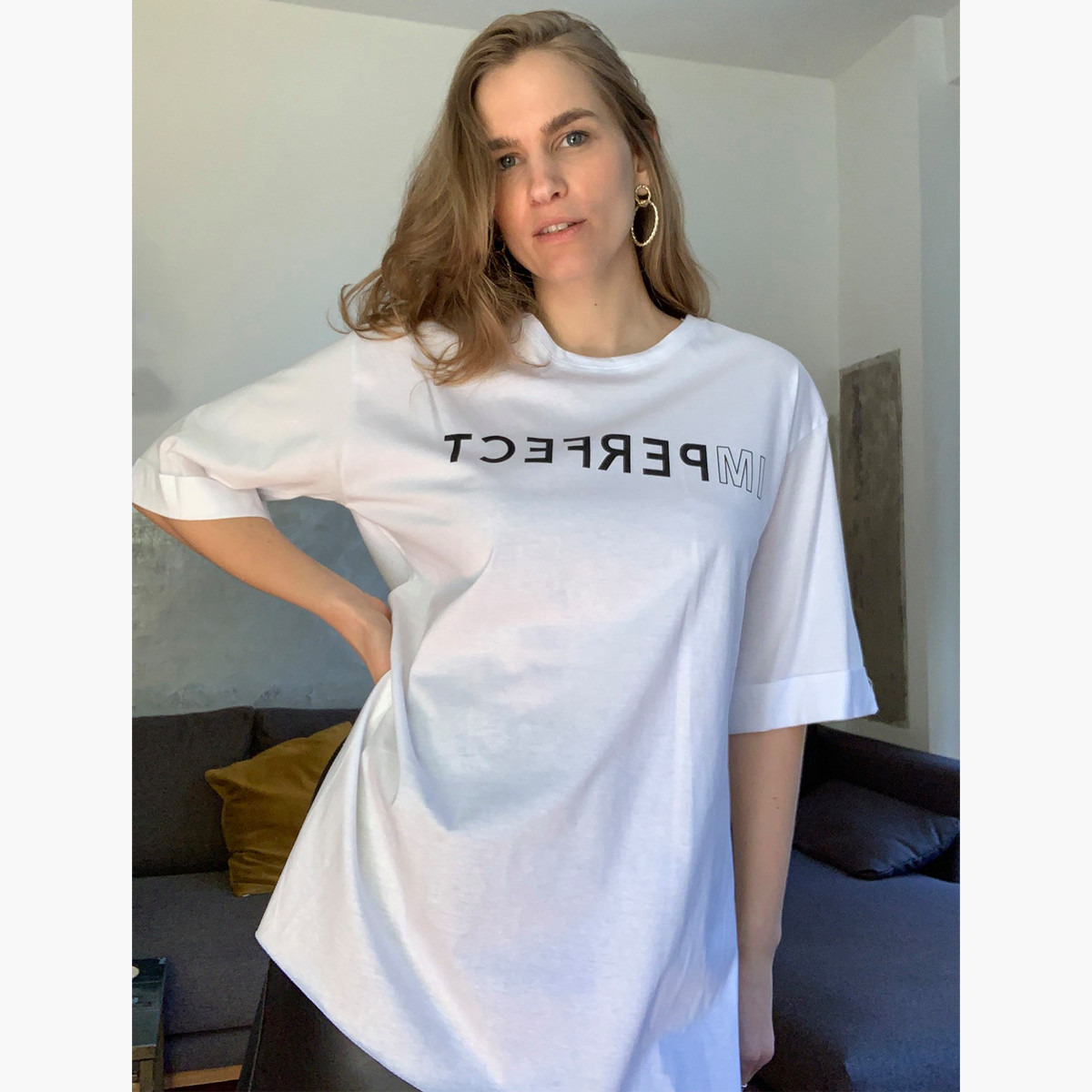 Trendyol Printed Crew Neck T-shirt with Short Sleeves-women-clothing-tshirts-image-1