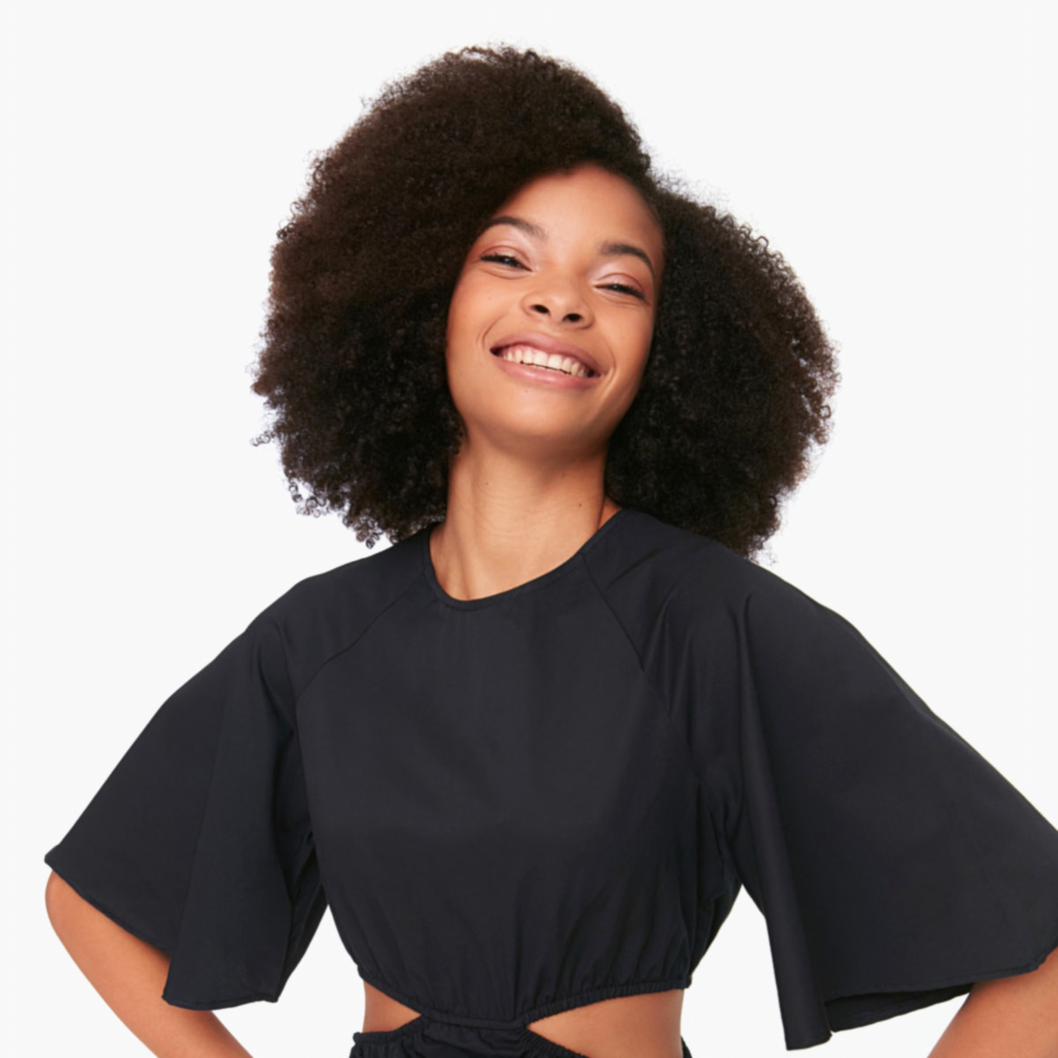 ترينديول أسود متوسط الطول فستان-women-clothing-dresses-image-3
