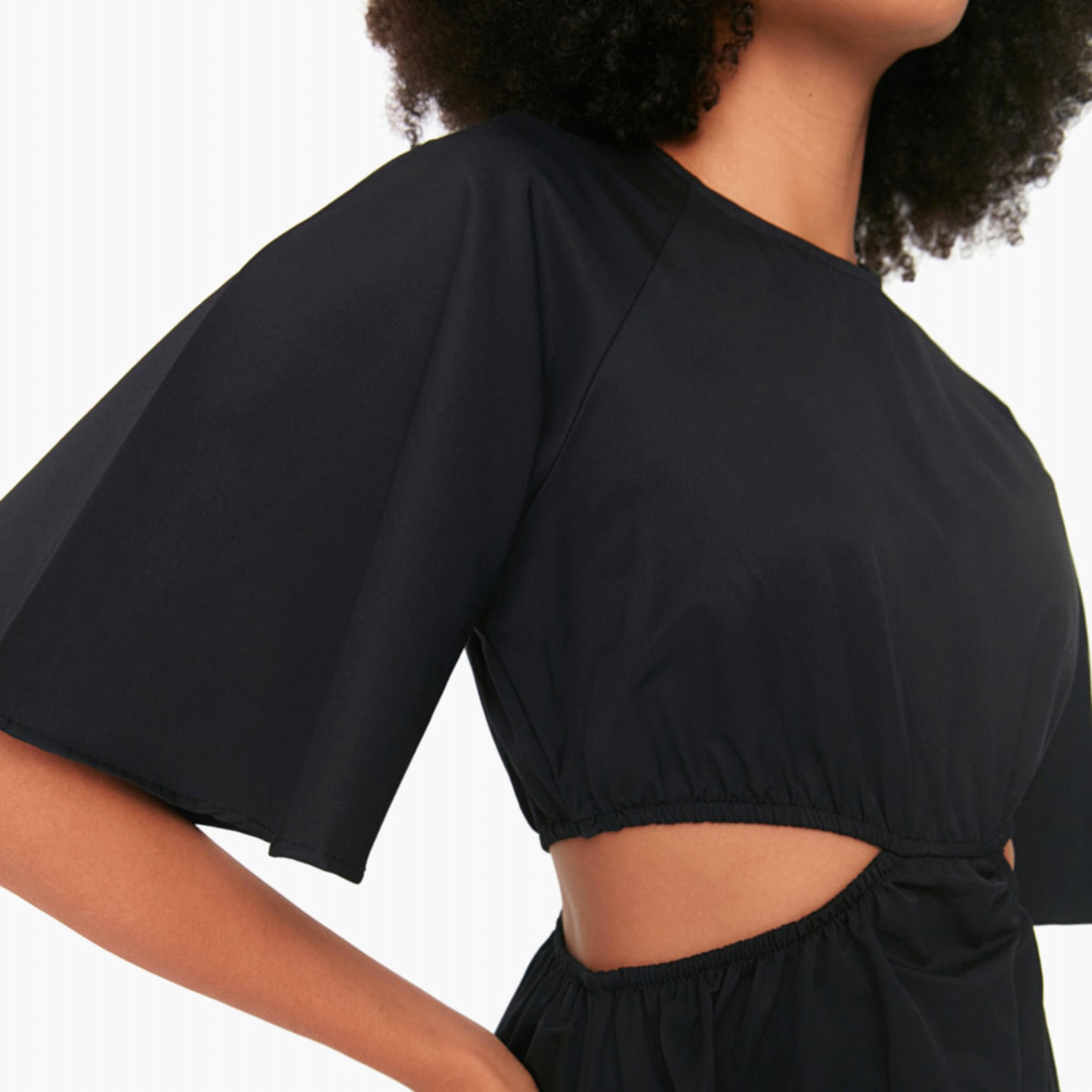 ترينديول أسود متوسط الطول فستان-women-clothing-dresses-image-4