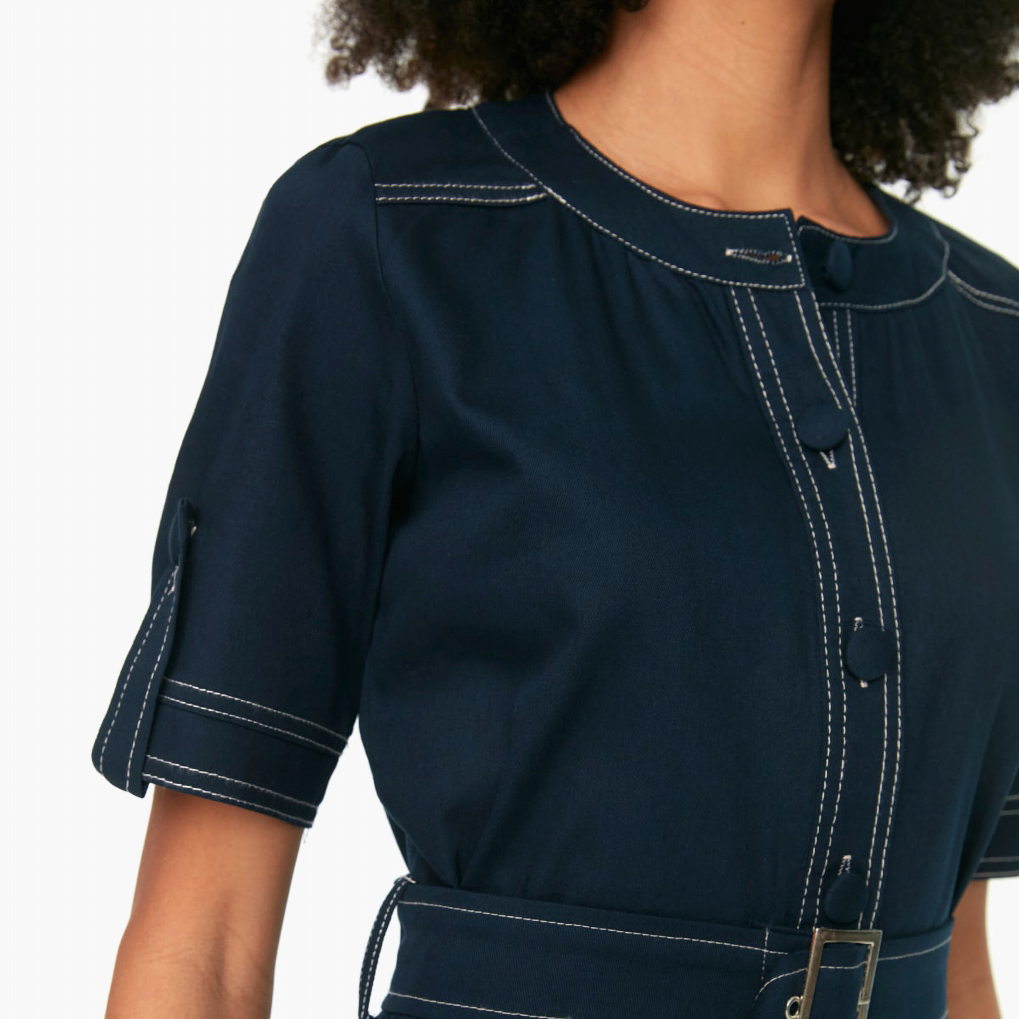 ترينديول أزرق قصير فستان-women-clothing-dresses-image-4