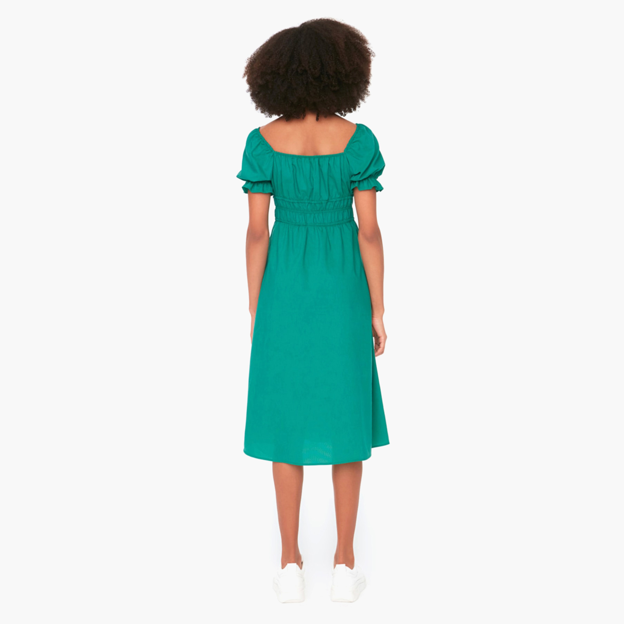 ترينديول أخضر متوسط الطول فستان-women-clothing-dresses-image-5