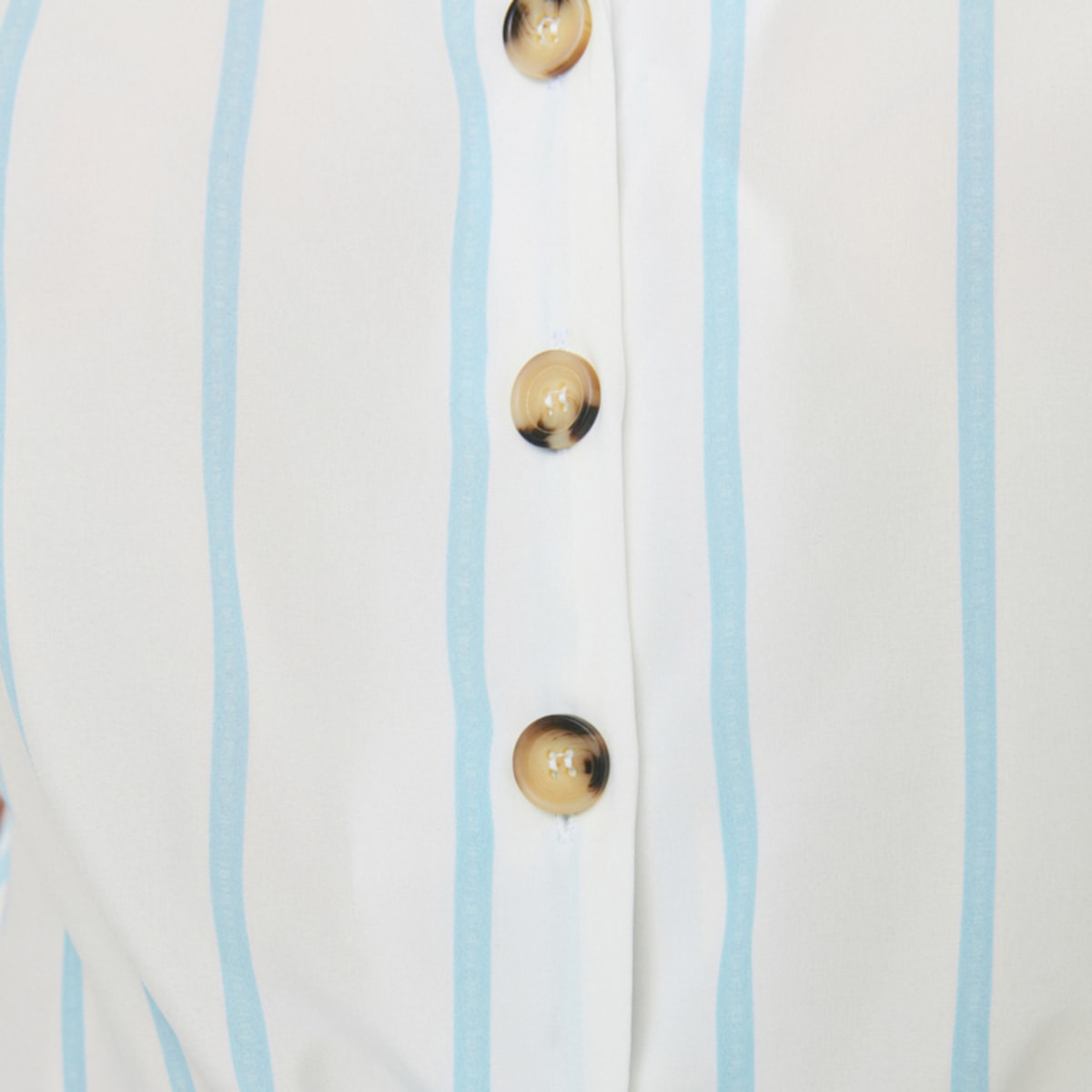Trendyol Women White Striped Tie Knot Crop Collared Shirt-women-clothing-shirtsandblouses-blouses-image-4
