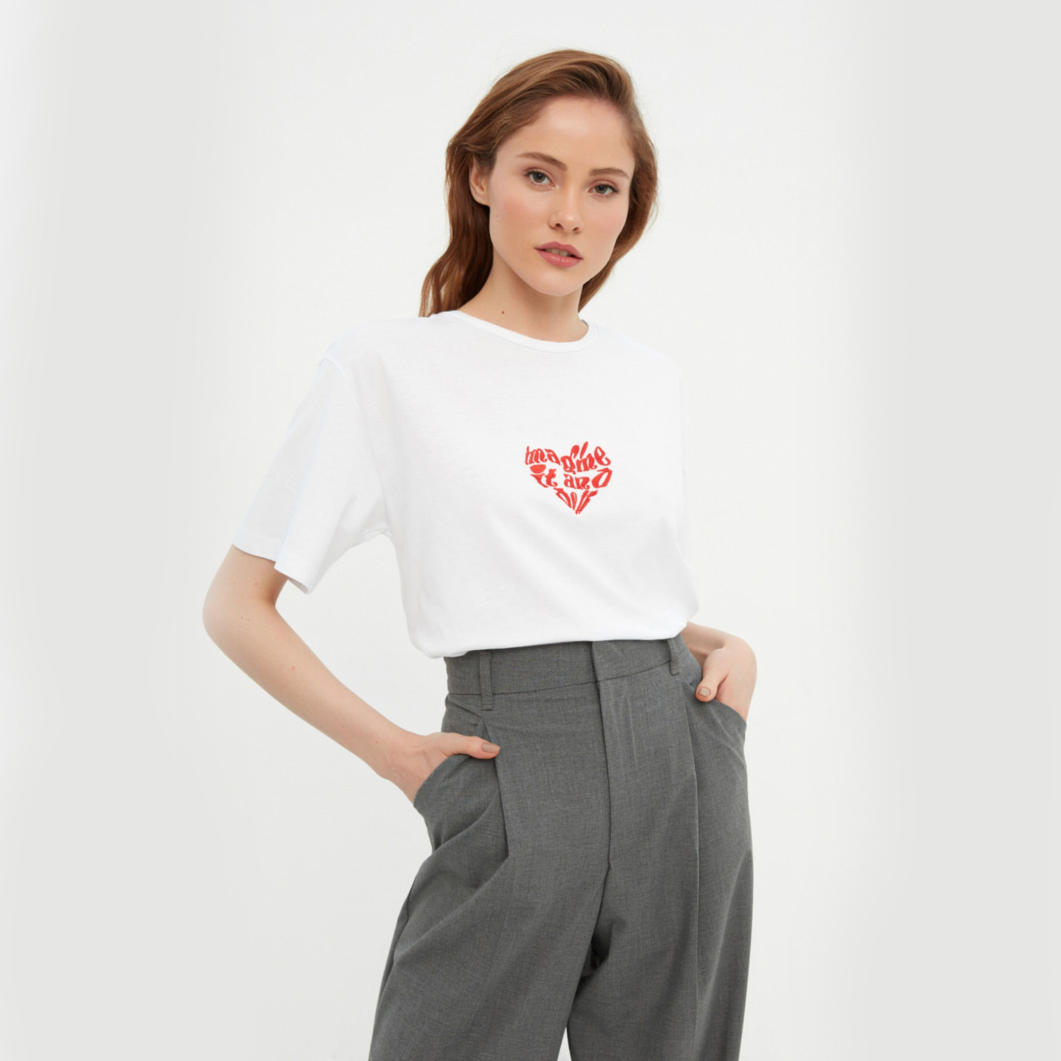 ترينديول أبيض تي شيرت-women-clothing-tshirts-image-1