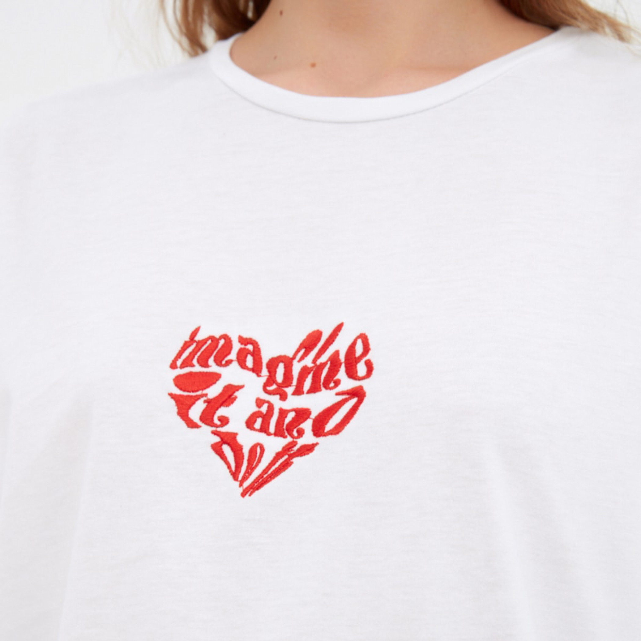 Trendyol Women Printed White Crew Neck T-Shirt-women-clothing-tshirts-image-4
