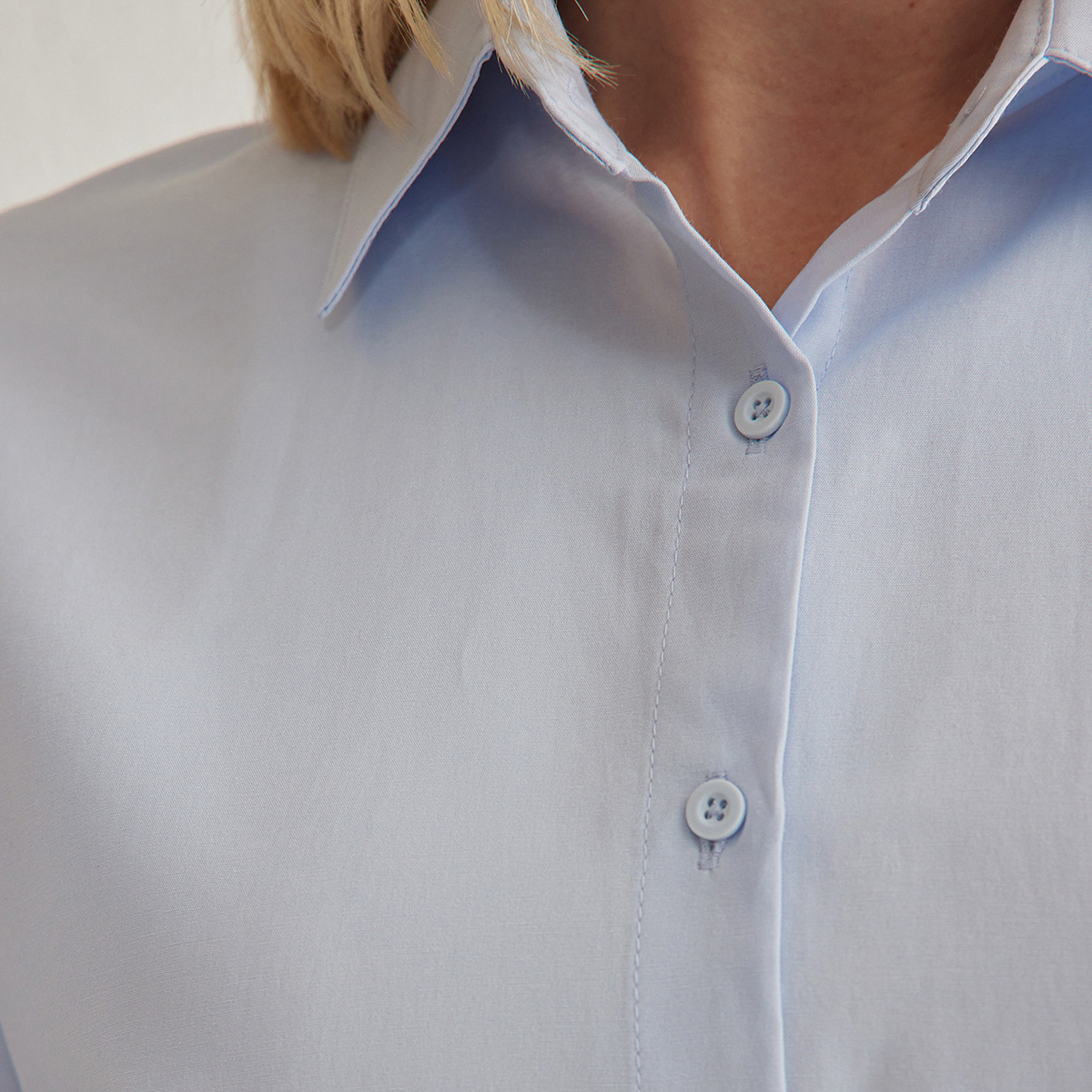 قميص حريمي بياقة مدببة وأكمام مسدلة من تريندyولميلا-women-clothing-shirtsandblouses-shirts-image-5