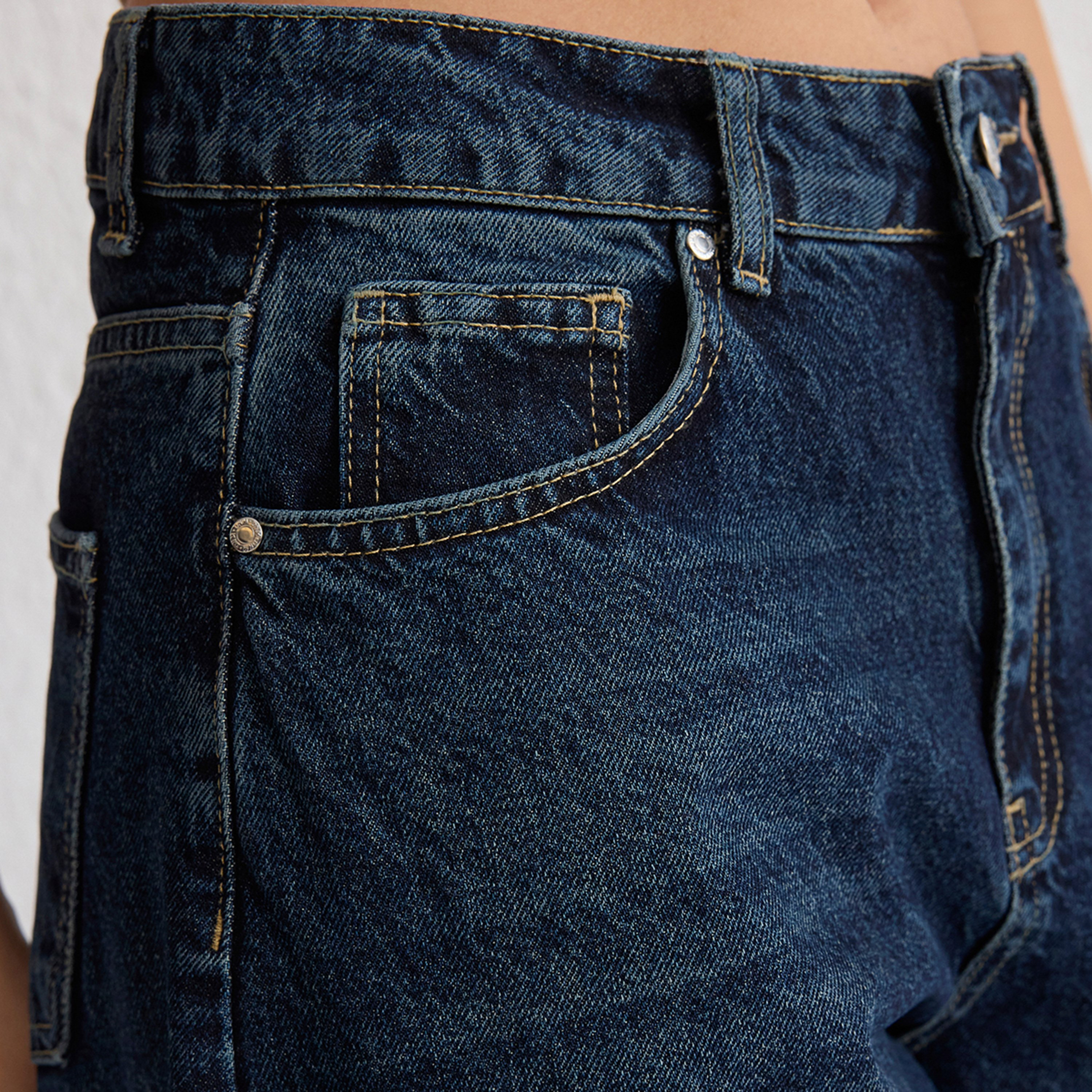 Trendyolmilla Cotton Women's Barrel Leg Jeans-women-clothing-jeans-image-4