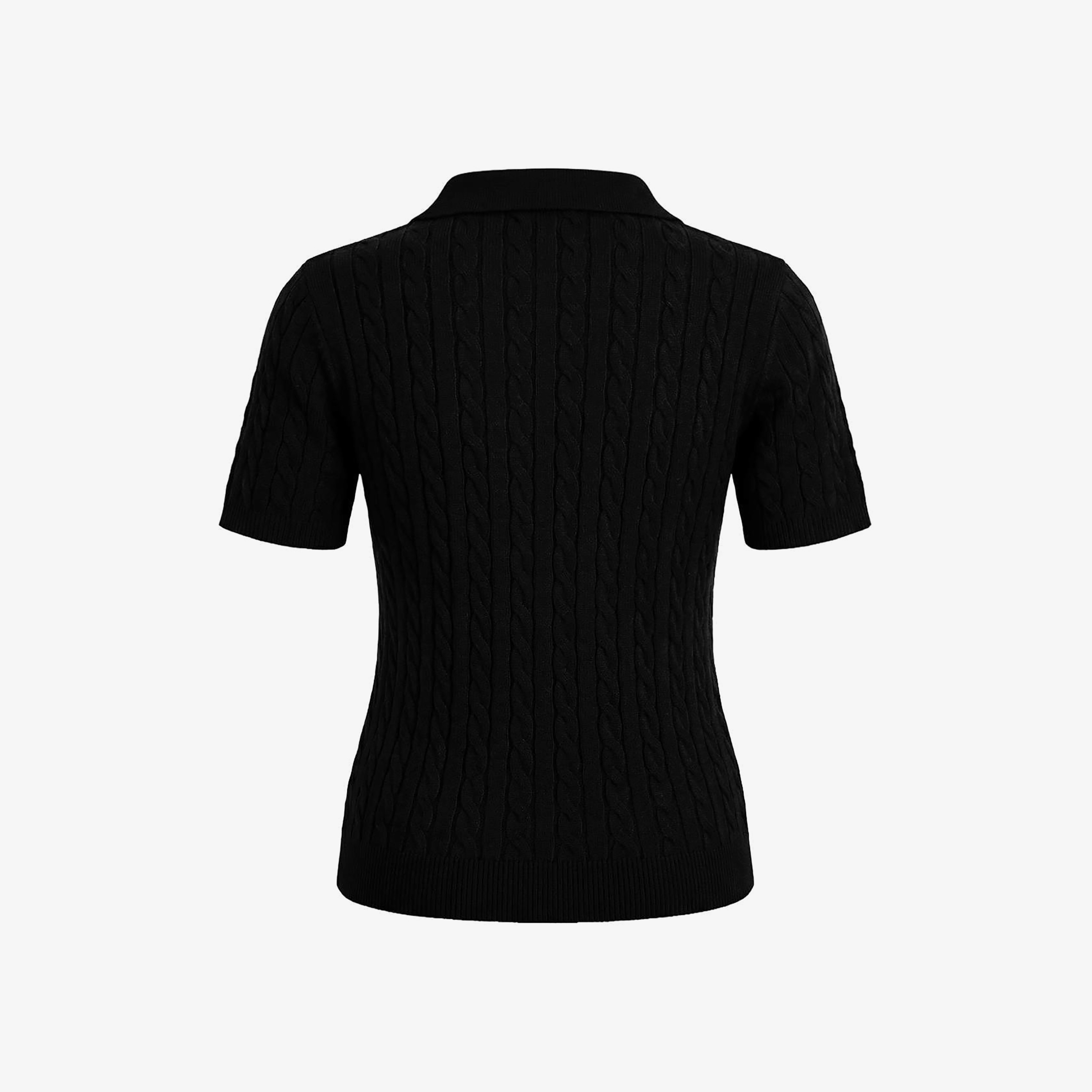 Trendyolmilla Cable Knit Collared Women's Knitted Top-women-clothing-shirtsandblouses-blouses-image-6