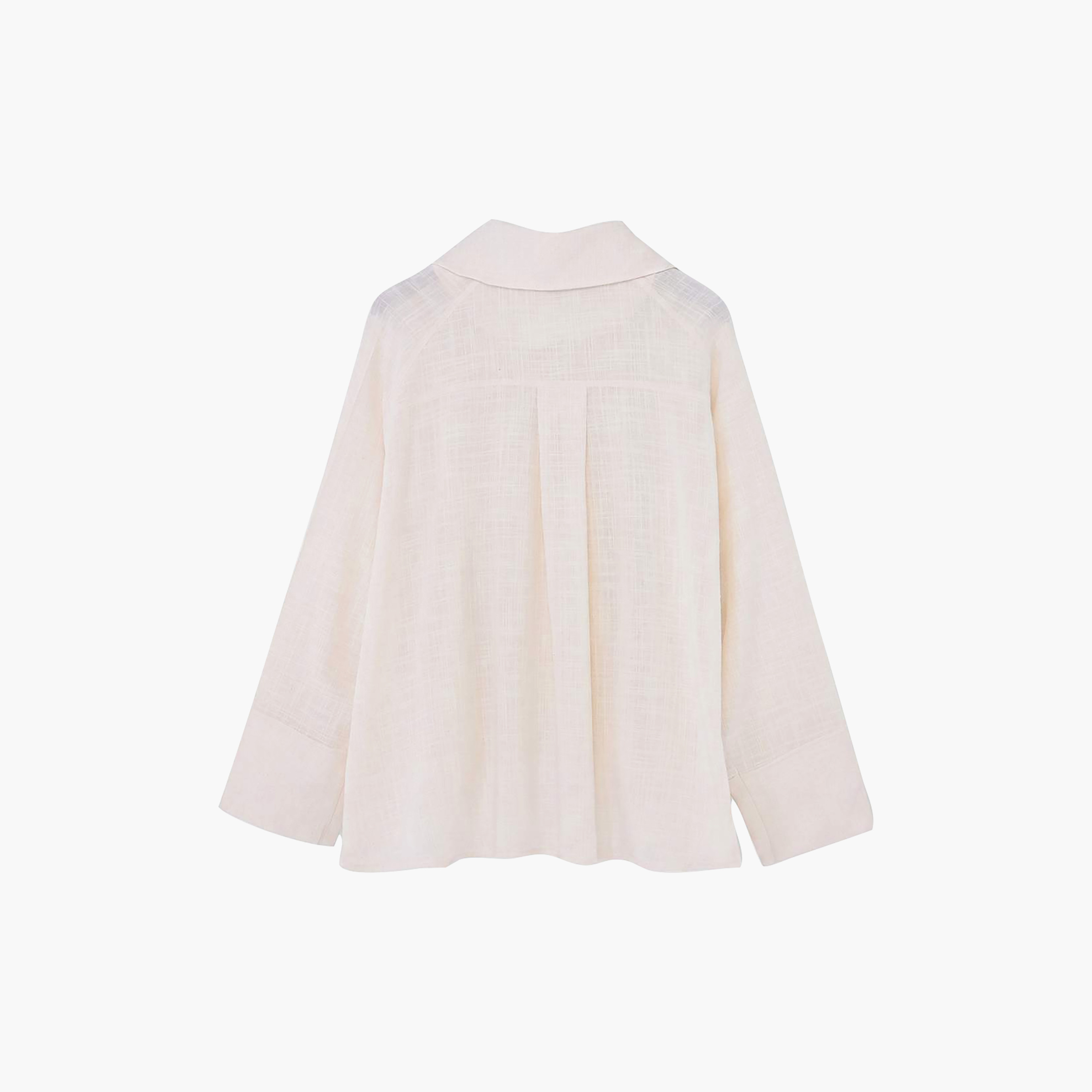 قميص حريمي أبيض بياقة وأكمام رجلان من تريندyol ميلا-women-clothing-shirtsandblouses-shirts-image-4