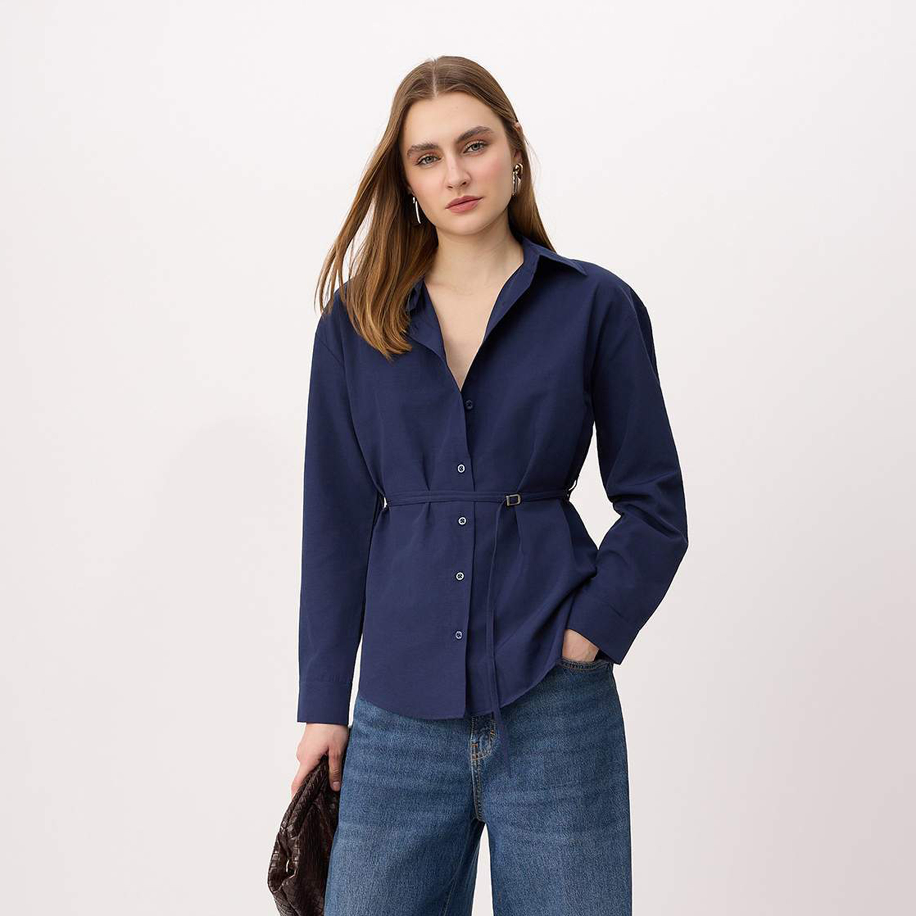قميص حريمي بياقة من ترينديول ميلا-women-clothing-shirtsandblouses-shirts-image-1