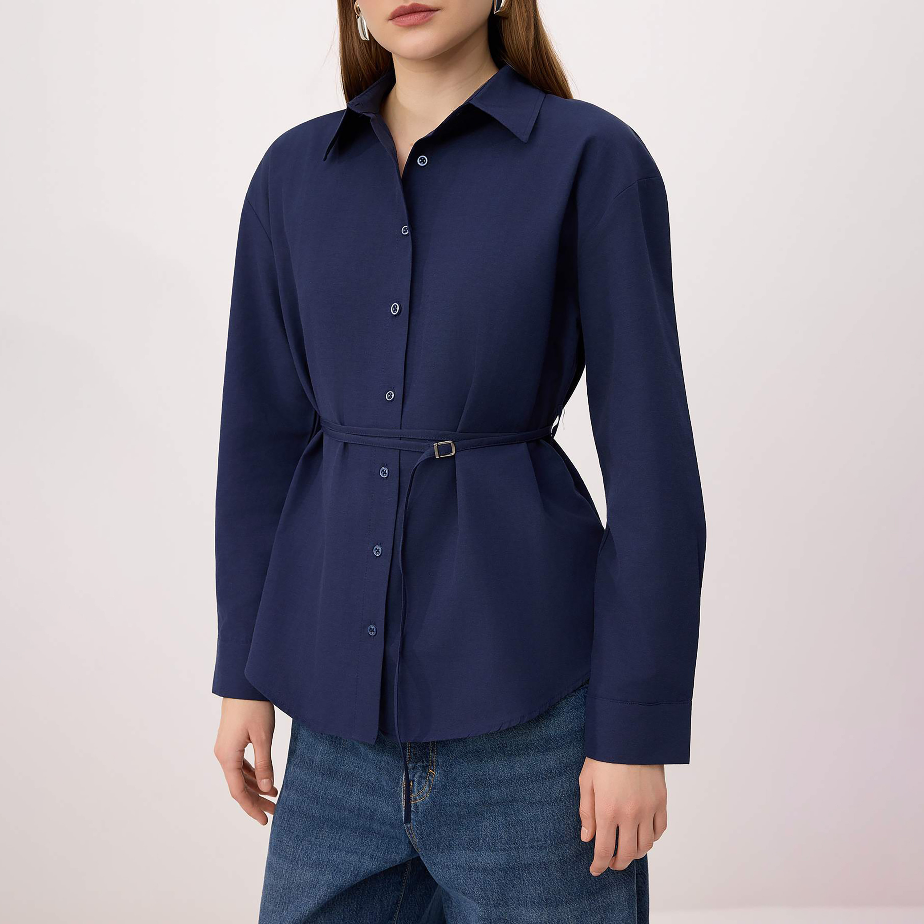 قميص حريمي بياقة من ترينديول ميلا-women-clothing-shirtsandblouses-shirts-image-4