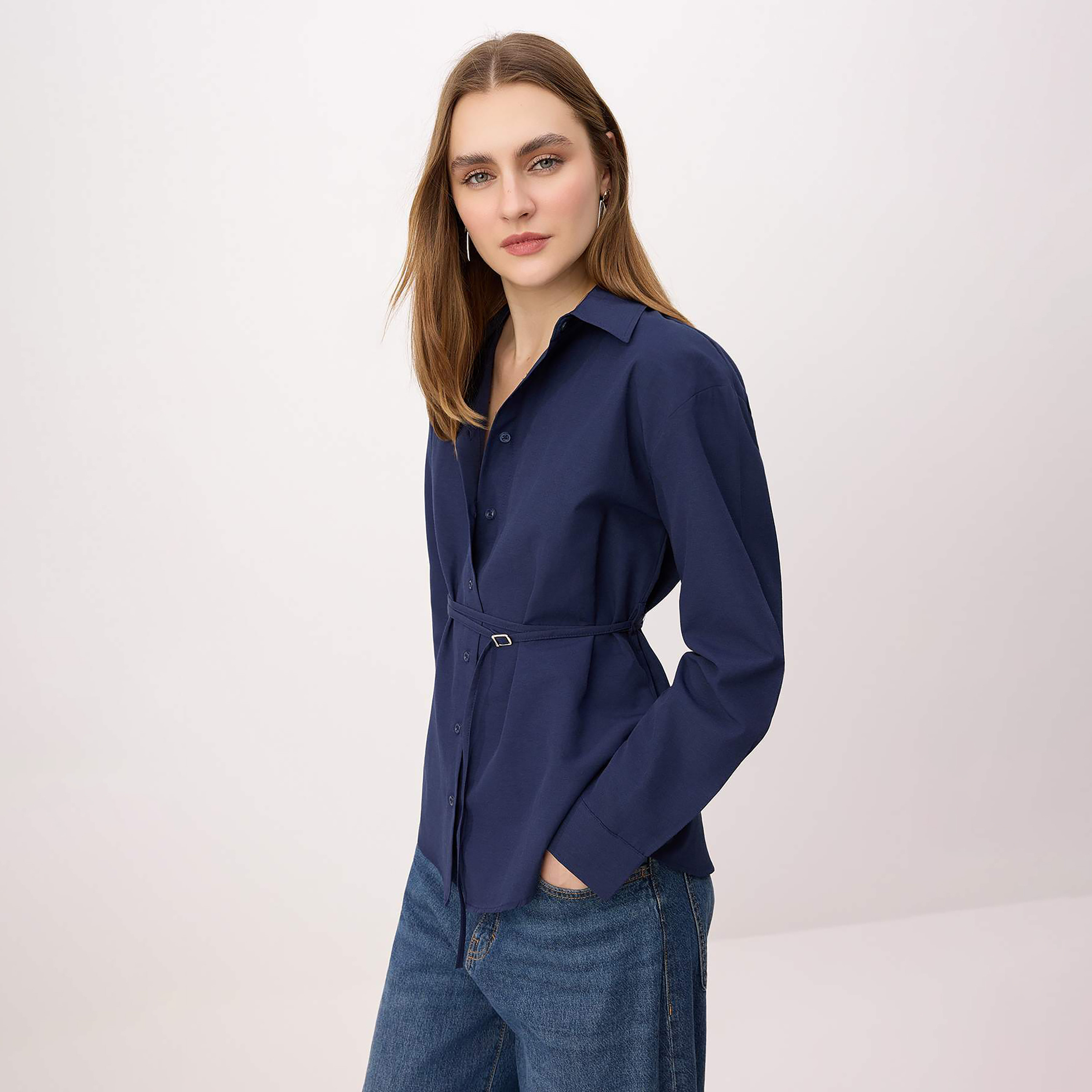 قميص حريمي بياقة من ترينديول ميلا-women-clothing-shirtsandblouses-shirts-image-5