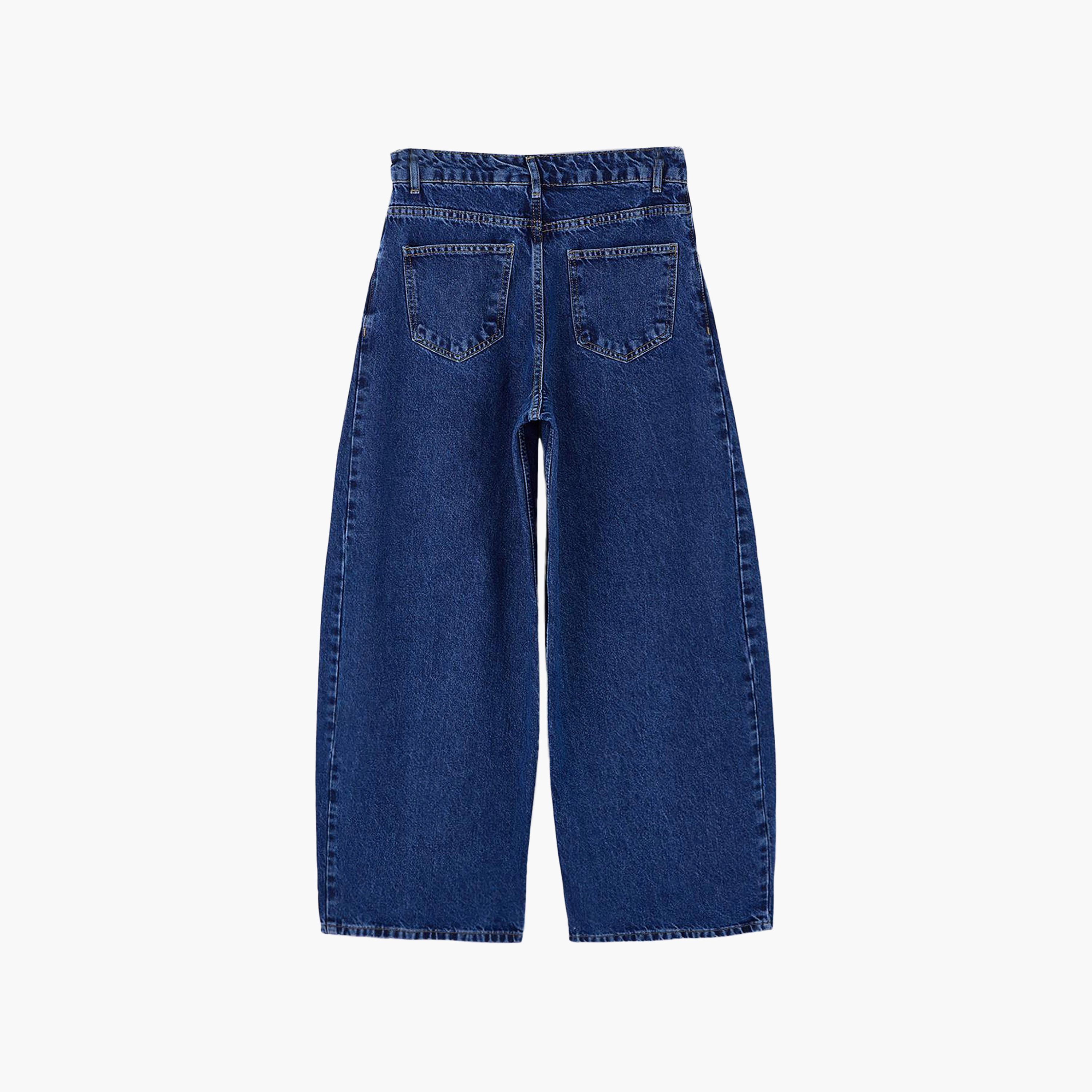 جينز حريمي أزرق قطن بقصة بارل ليغ من ترينديول ميلا-women-clothing-jeans-image-5