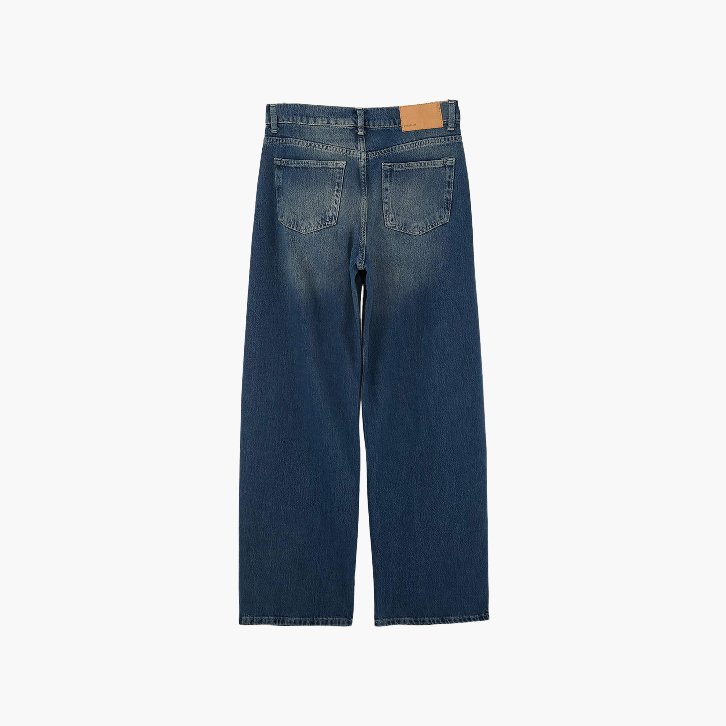 Blue Tencel Wide Leg Women's Jeans-women-clothing-jeans-image-8