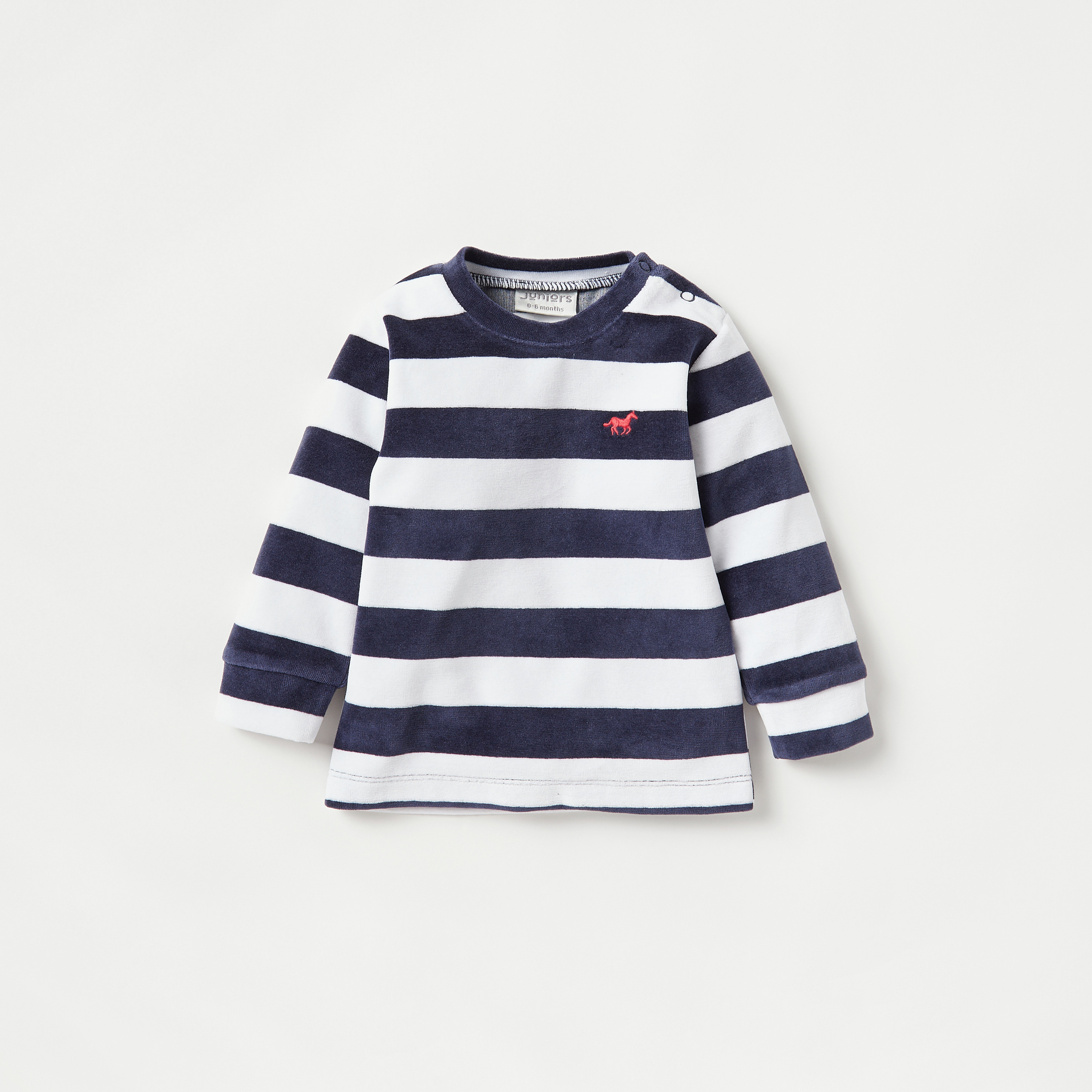 Juniors Striped Long Sleeves T-shirt and Pyjama Set-baby-boys-clothing-nightwear-pyjamasets-image-2