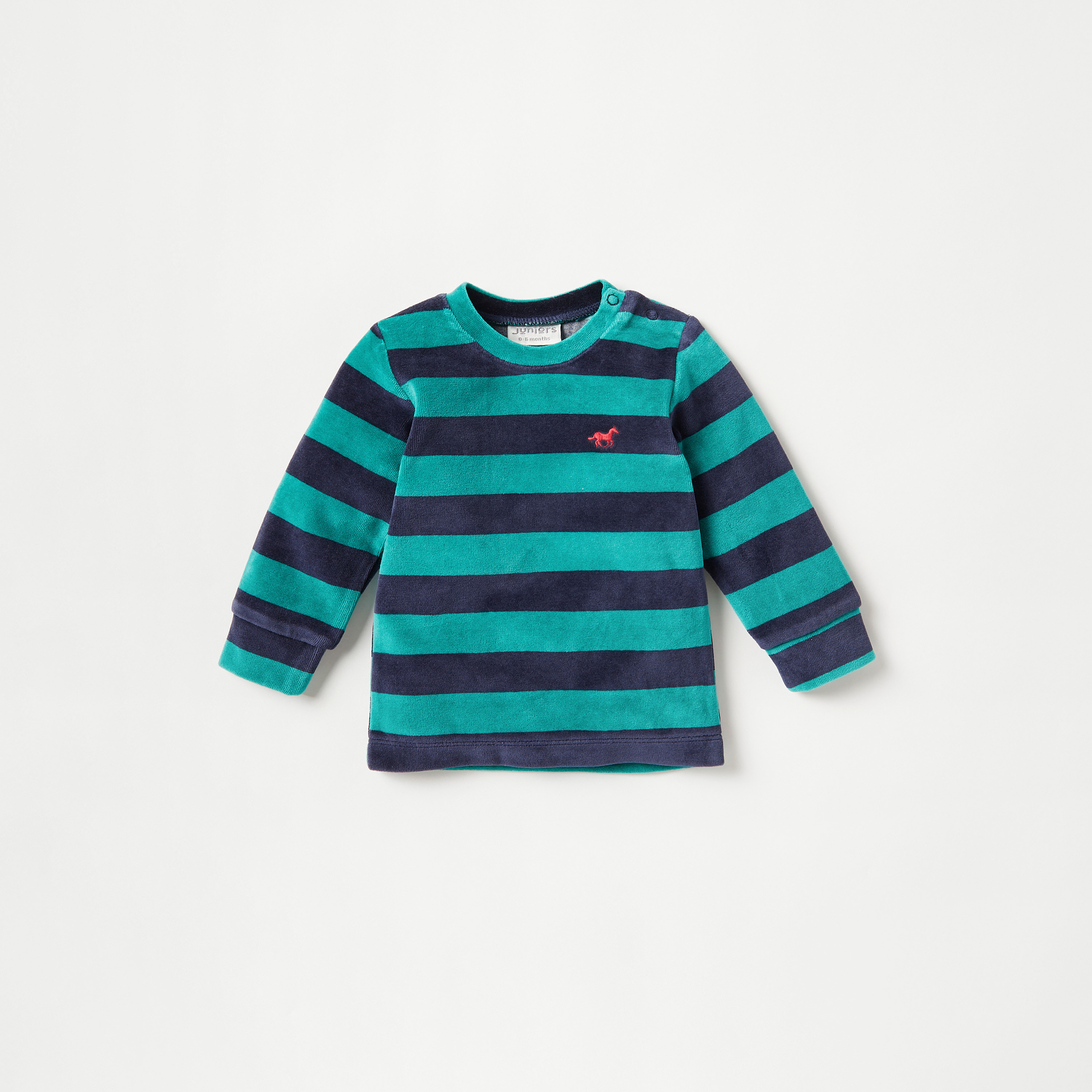 Juniors Striped T-shirt and Pyjama Set-baby-boys-clothing-nightwear-pyjamasets-image-2