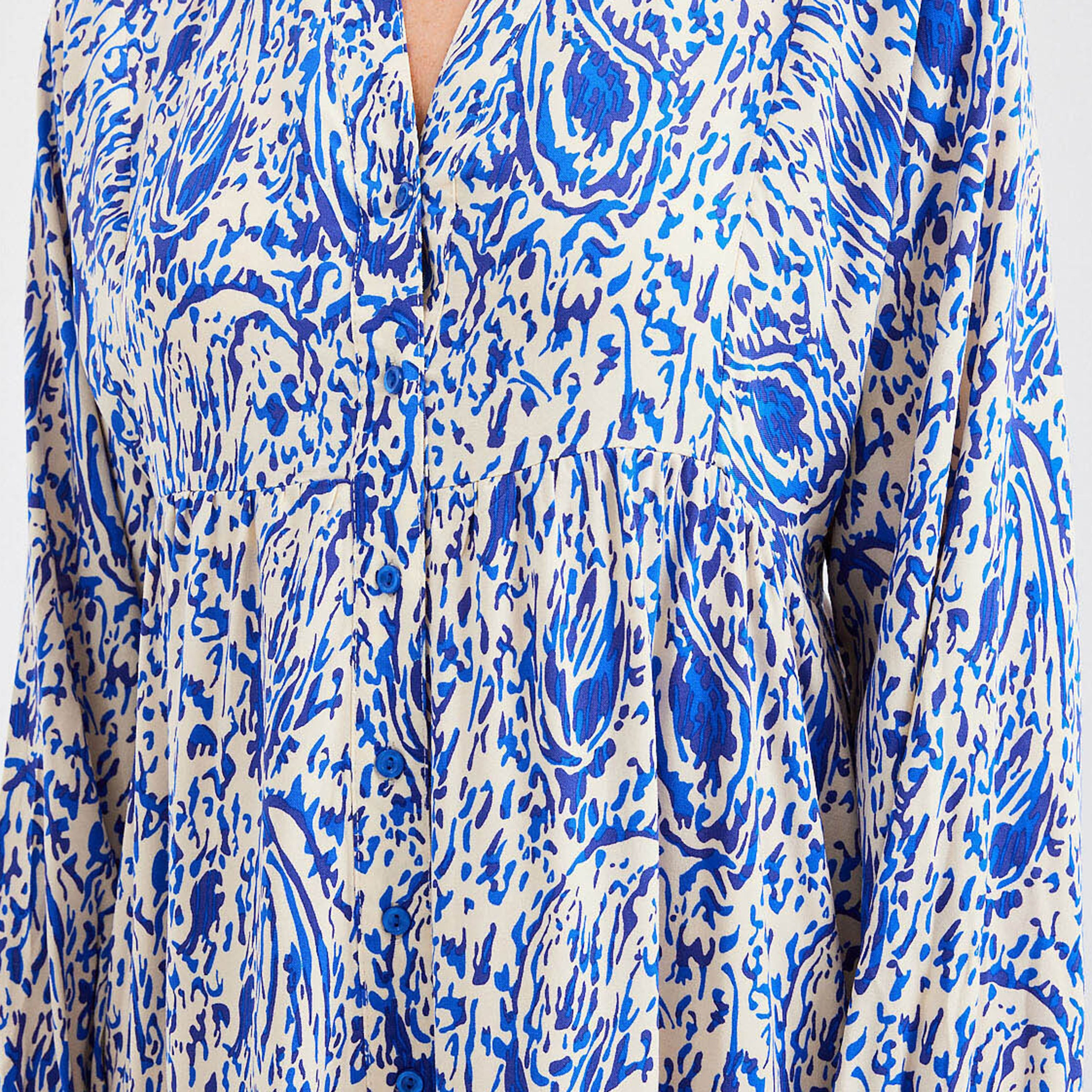 فستان ماكسي نسائي واسع بياقة ماندارين وطبعة تجريدية زرقاء من بيجدارت-women-clothing-dresses-image-5