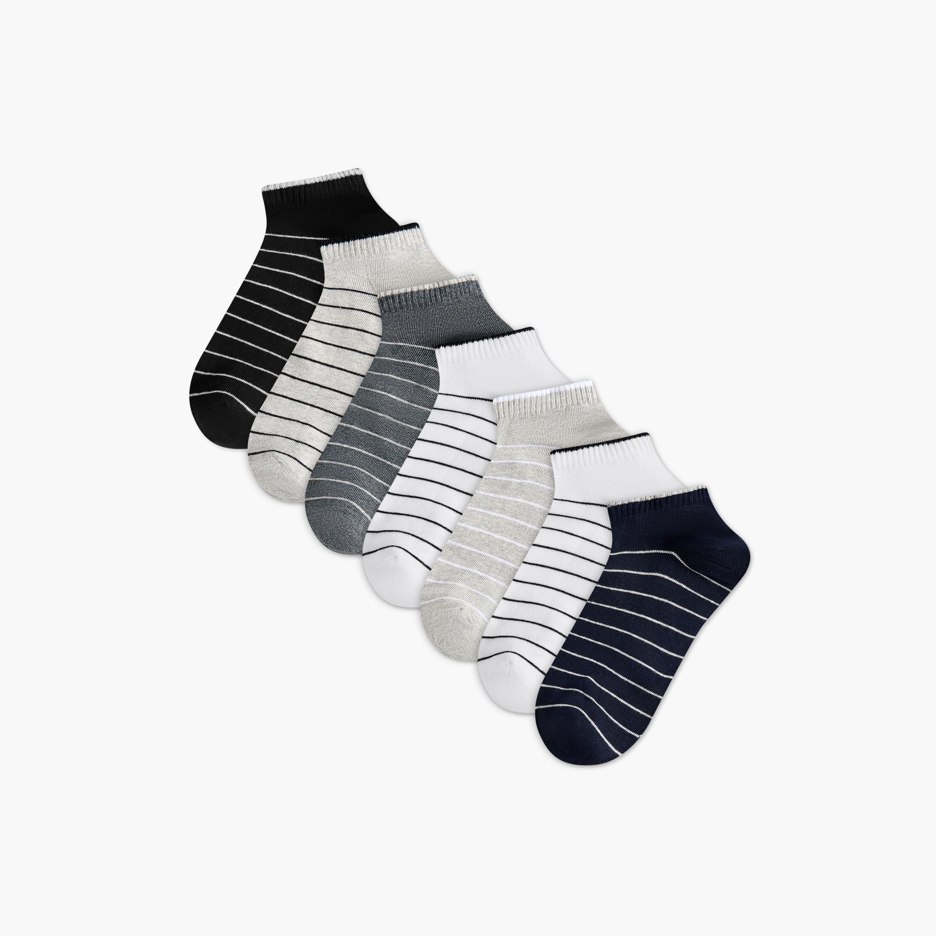 Lee Cooper Men Socks Ankle Length Socks - Set of 7-men-socks-image-1