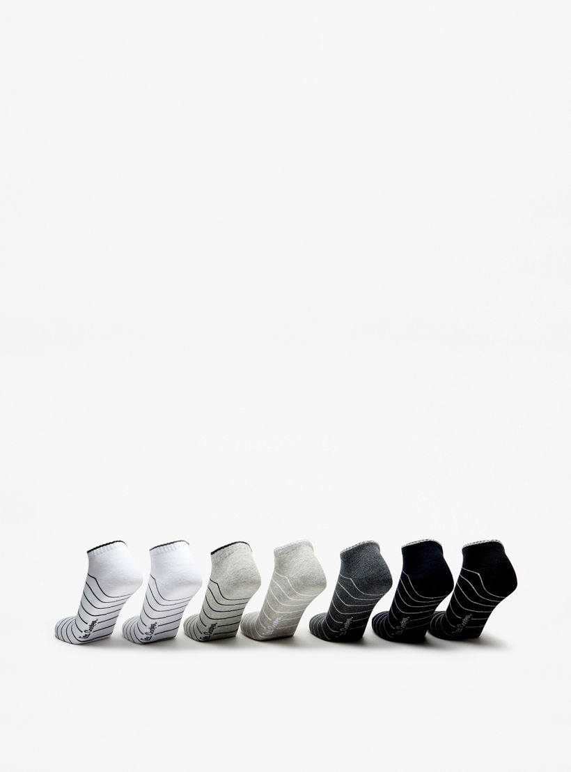 طقم جوارب 7 أزواج مقلّمة بطول الكاحل من لي كوبر -men-socks-image-3