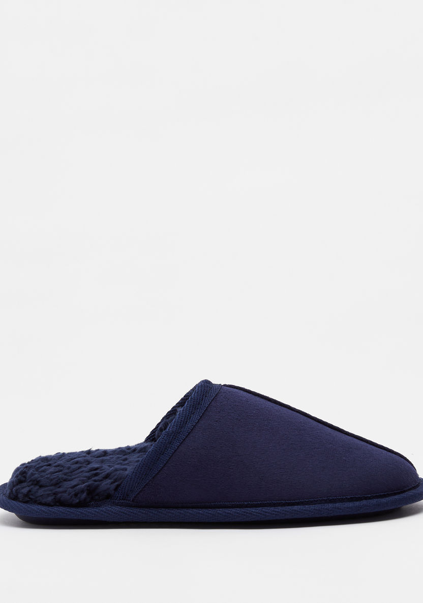Solid Slip-On Mules-Boy%27s Bedroom Slippers-image-2