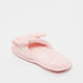 Bow Accented Open Toe Slip-On Bedroom Slippers-Girl%27s Bedroom Slippers-thumbnail-2