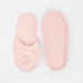 Bow Accented Open Toe Slip-On Bedroom Slippers-Girl%27s Bedroom Slippers-thumbnail-5