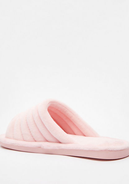 Quilted Open Toe Bedroom Slippers-Women%27s Bedroom Slippers-image-2