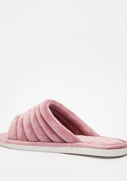 Quilted Open Toe Bedroom Slippers-Women%27s Bedroom Slippers-image-2