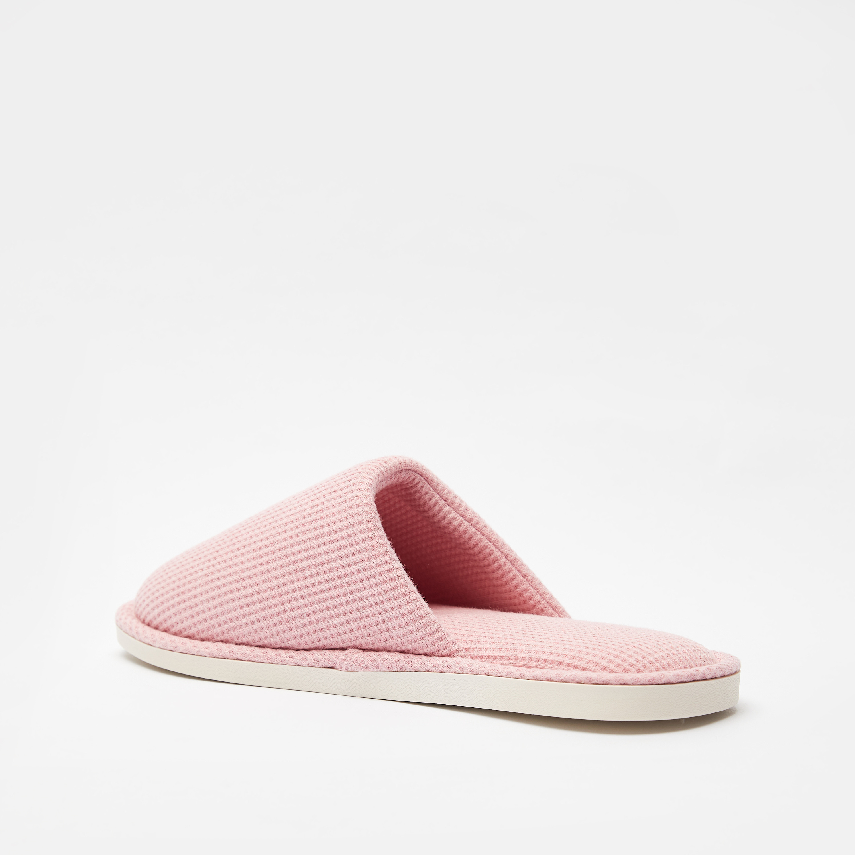 Textured Closed Toe Bedroom Slide Slippers-women-shoes-bedroomslippers-image-3