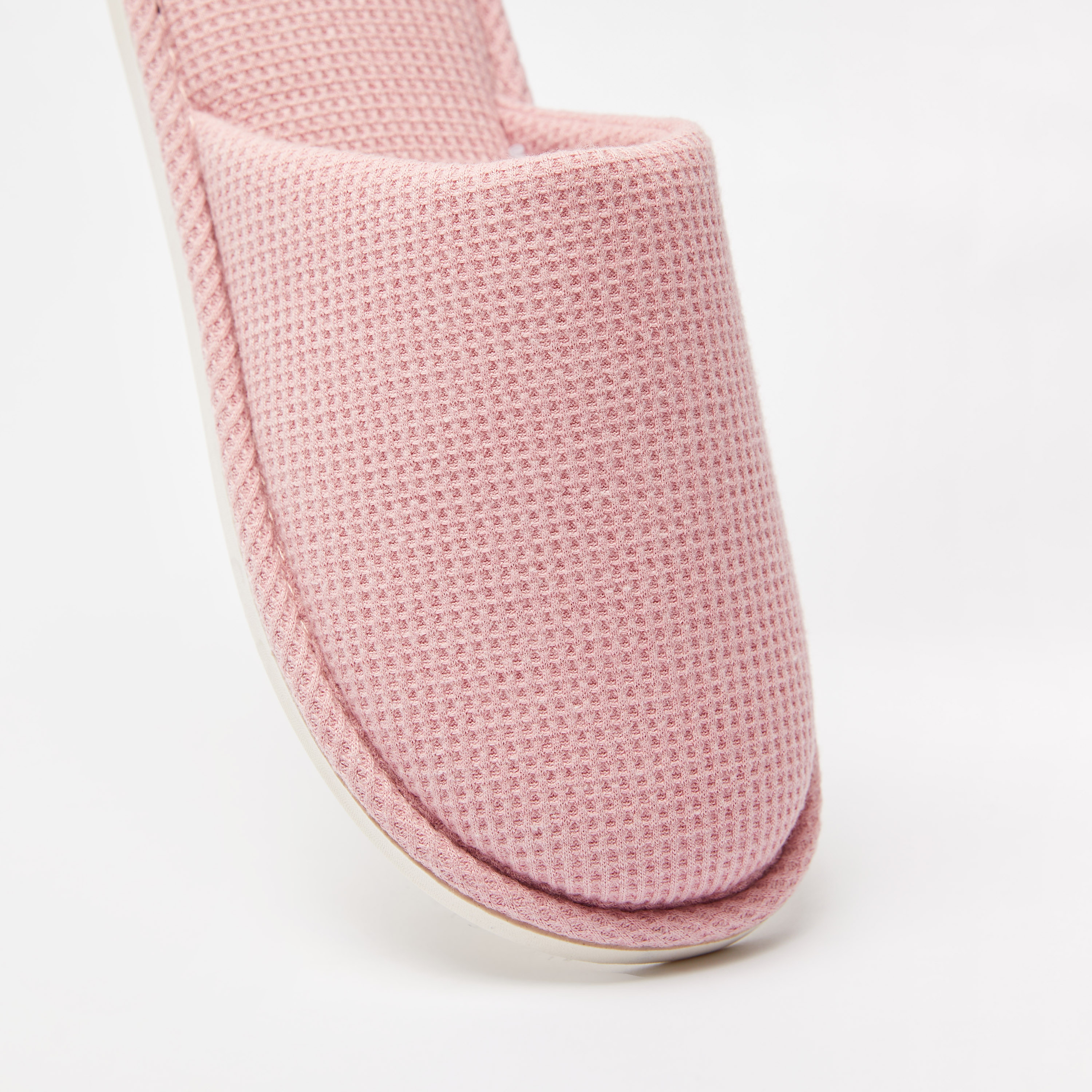 Textured Closed Toe Bedroom Slide Slippers-women-shoes-bedroomslippers-image-5