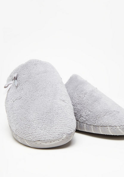 Cozy Textured Slip-On Bedroom Slippers-Women%27s Bedroom Slippers-image-3