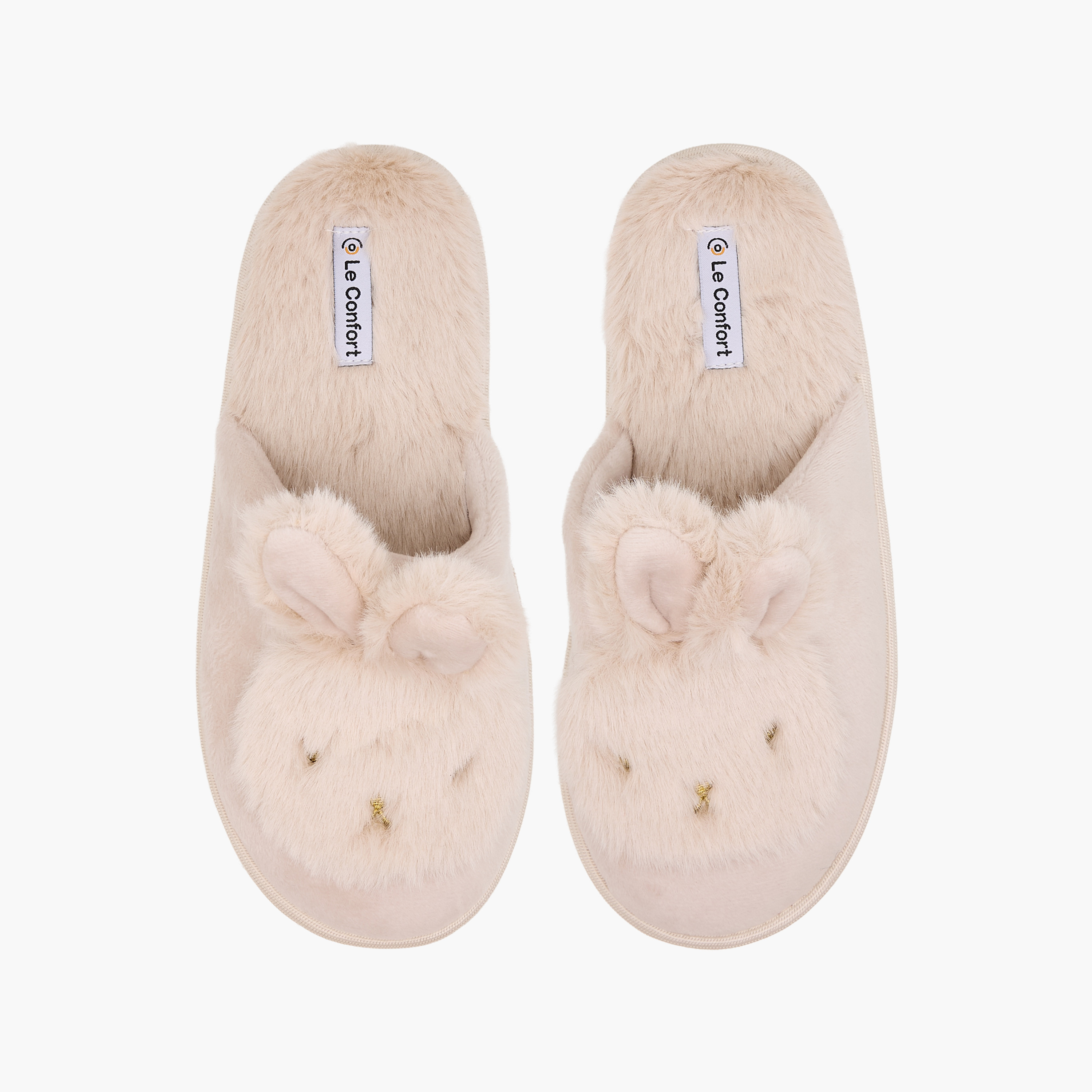 Le Confort Women Bunny Ear Applique Bedroom Slides-women-shoes-bedroomslippers-image-1