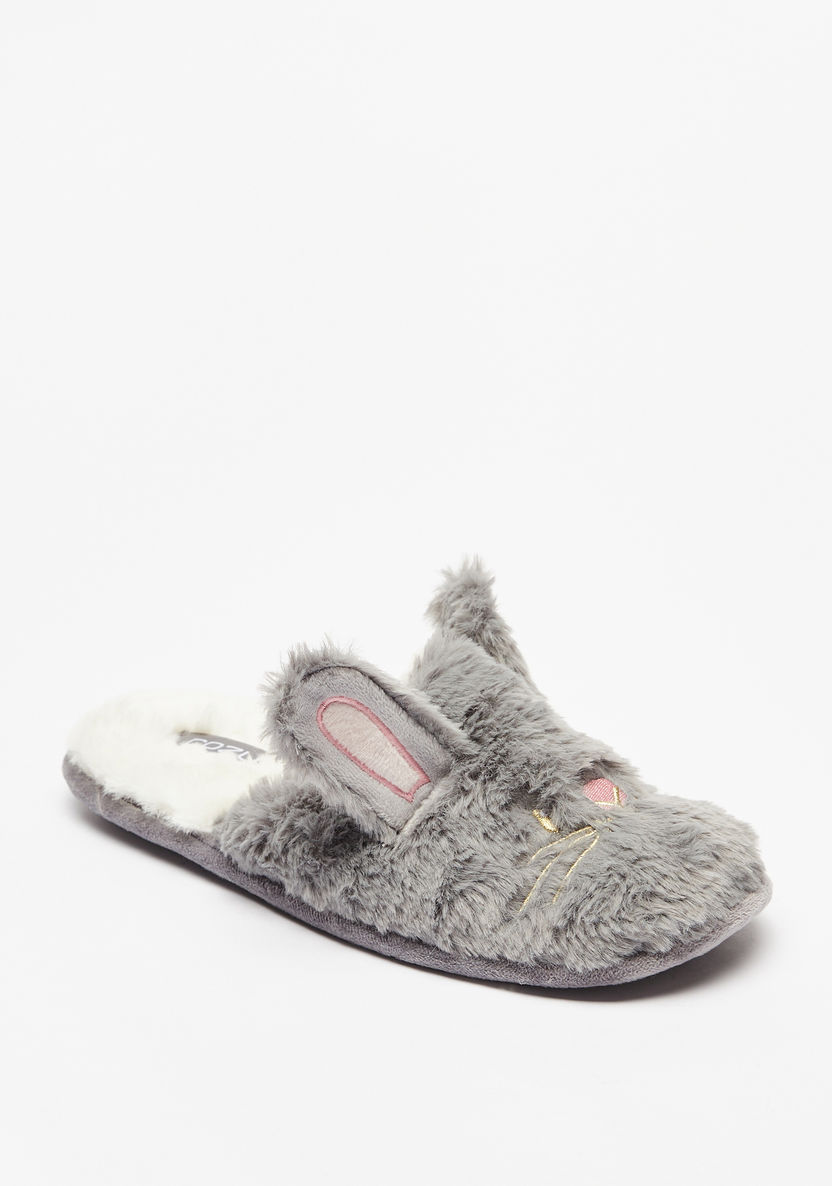 Cozy Rabbit Faux Fur Bedroom Slippers-Women%27s Bedroom Slippers-image-1