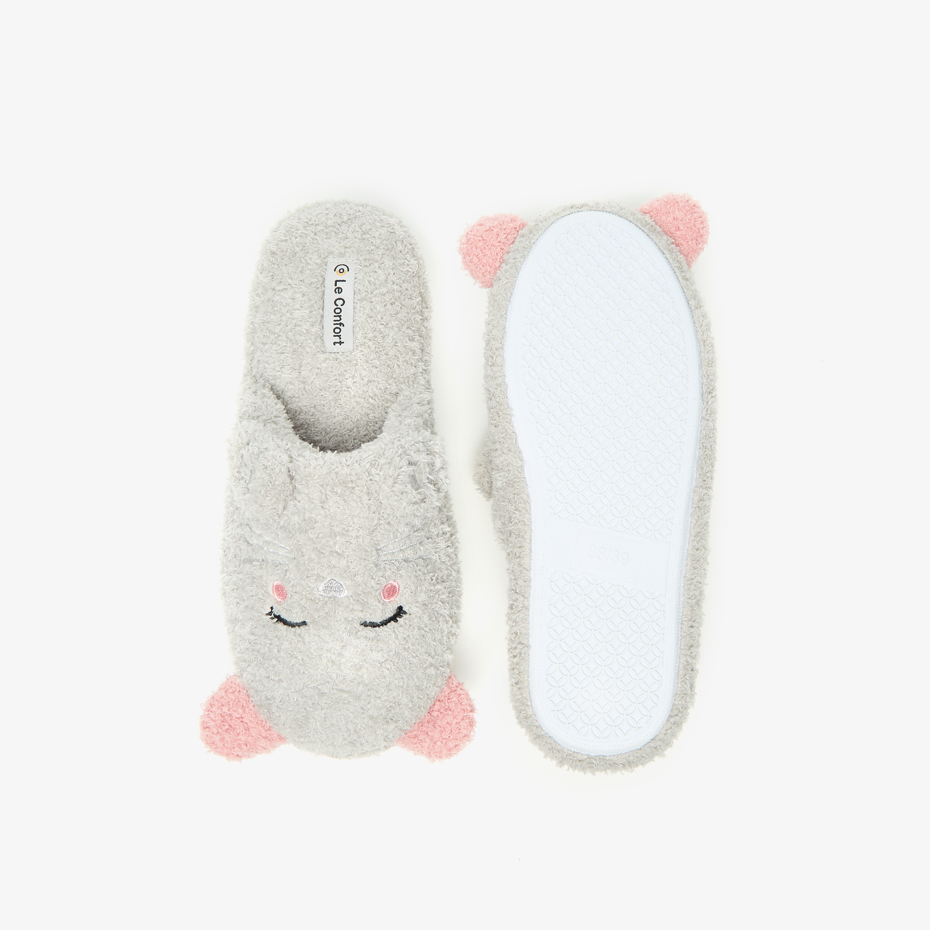 Le Confort Plush Detail Bedroom Slippers-women-shoes-bedroomslippers-image-5