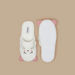 Cozy Plush Textured Cat Ear Applique Slip-On Bedroom Mules-Women%27s Bedroom Slippers-thumbnailMobile-4