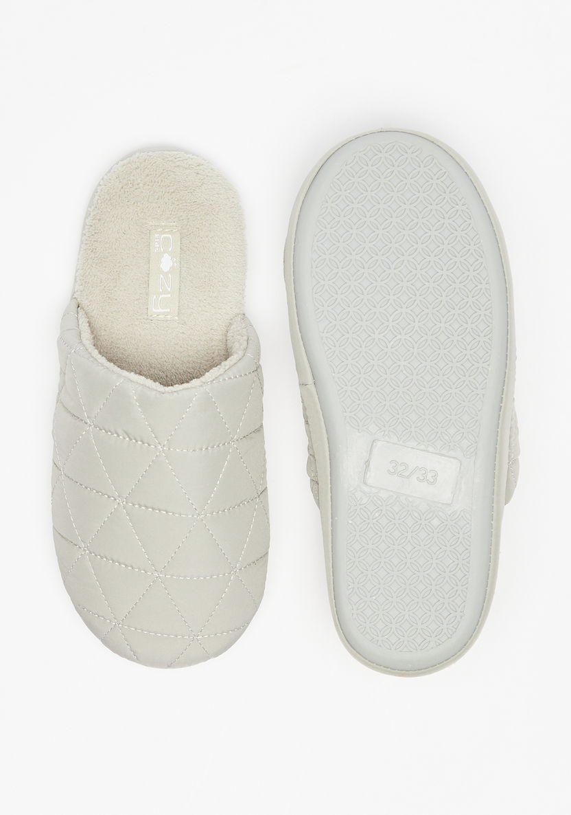 Cozy Quilted Slip-On Bedroom Mules-Boy%27s Bedroom Slippers-image-4