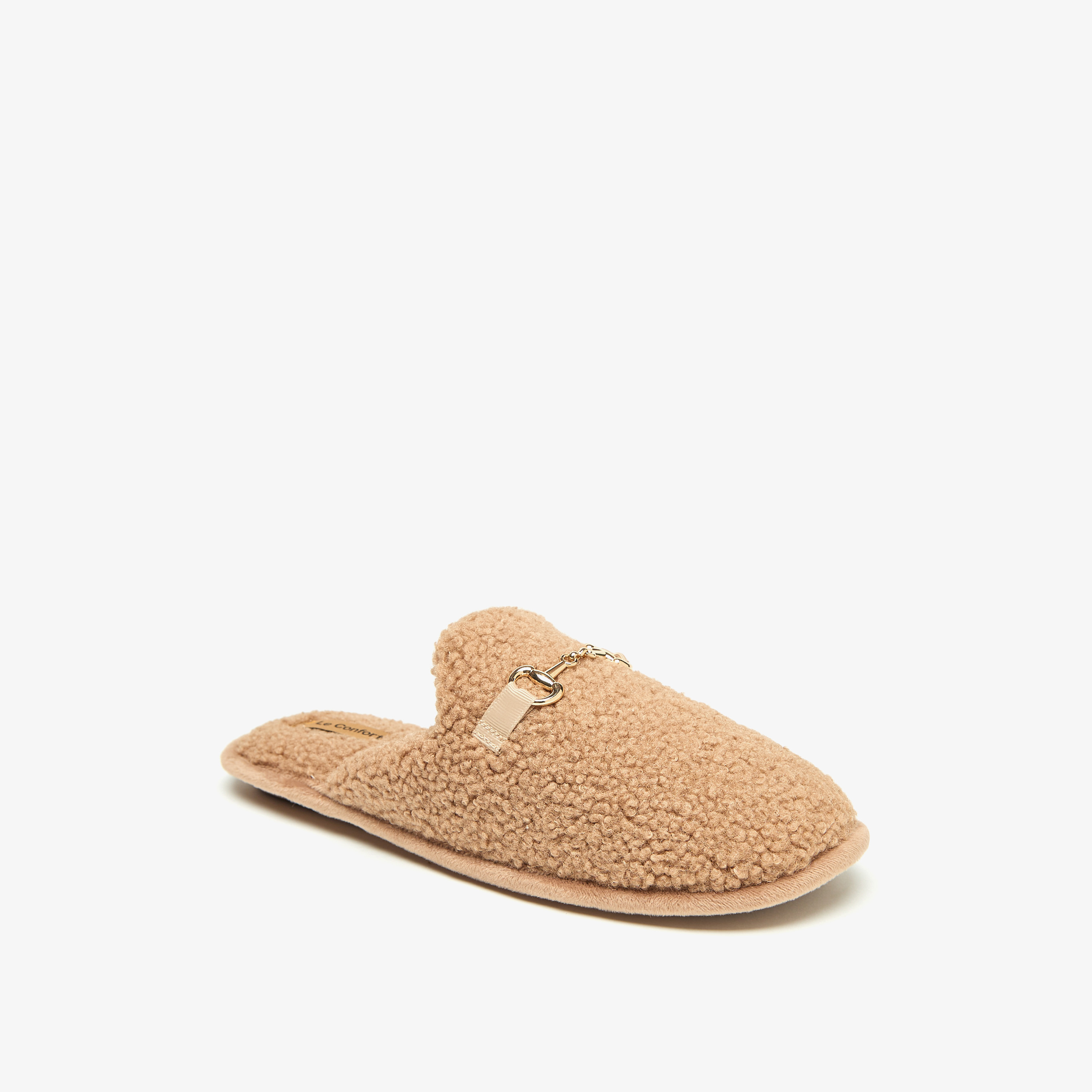 شبشب غرفة نوم  بزينة معدن من لو كونفورت-women-shoes-bedroomslippers-image-2