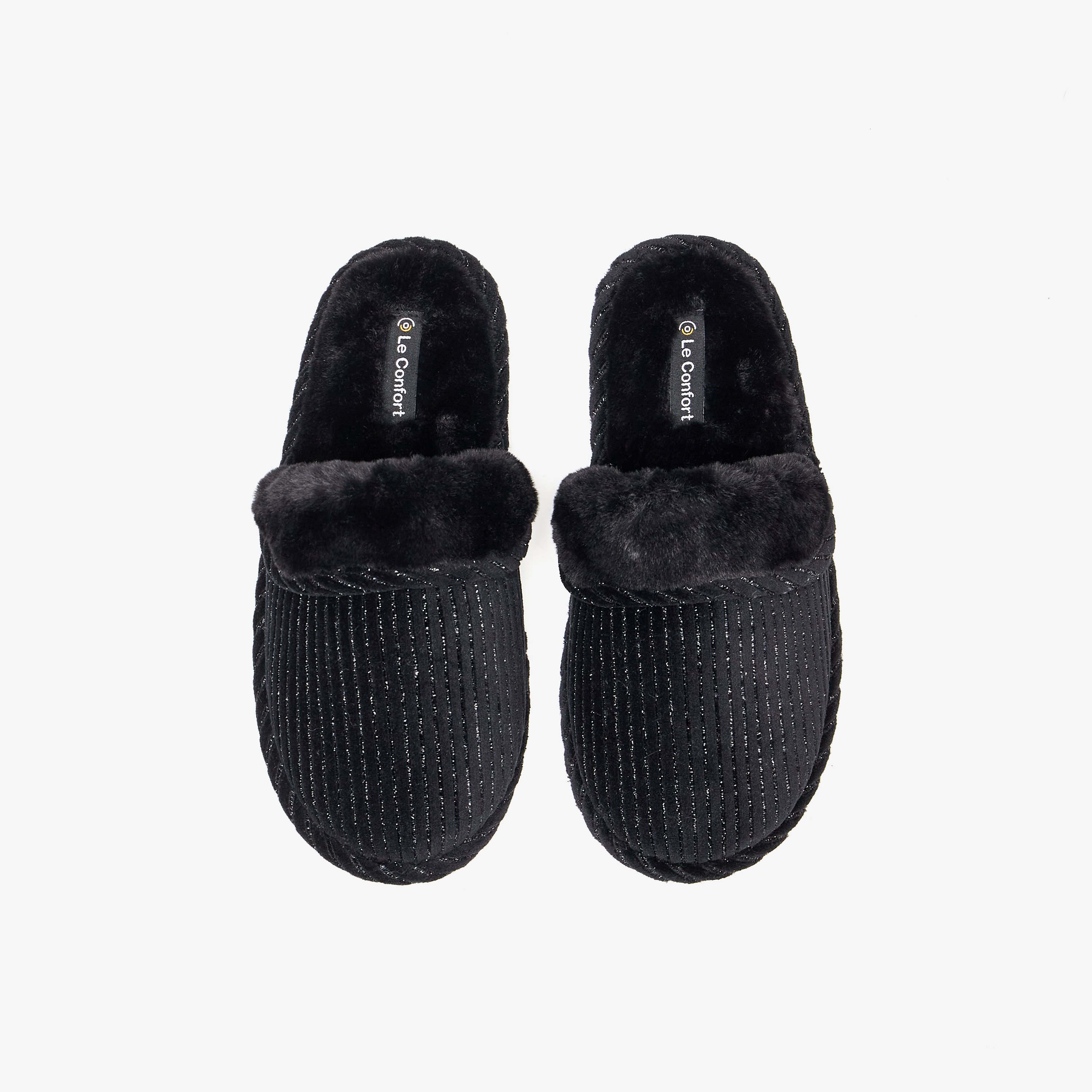 حذاء ميول مضلّع سهل الارتداء لغرفة النوم من لي كونفورت-women-shoes-bedroomslippers-image-1