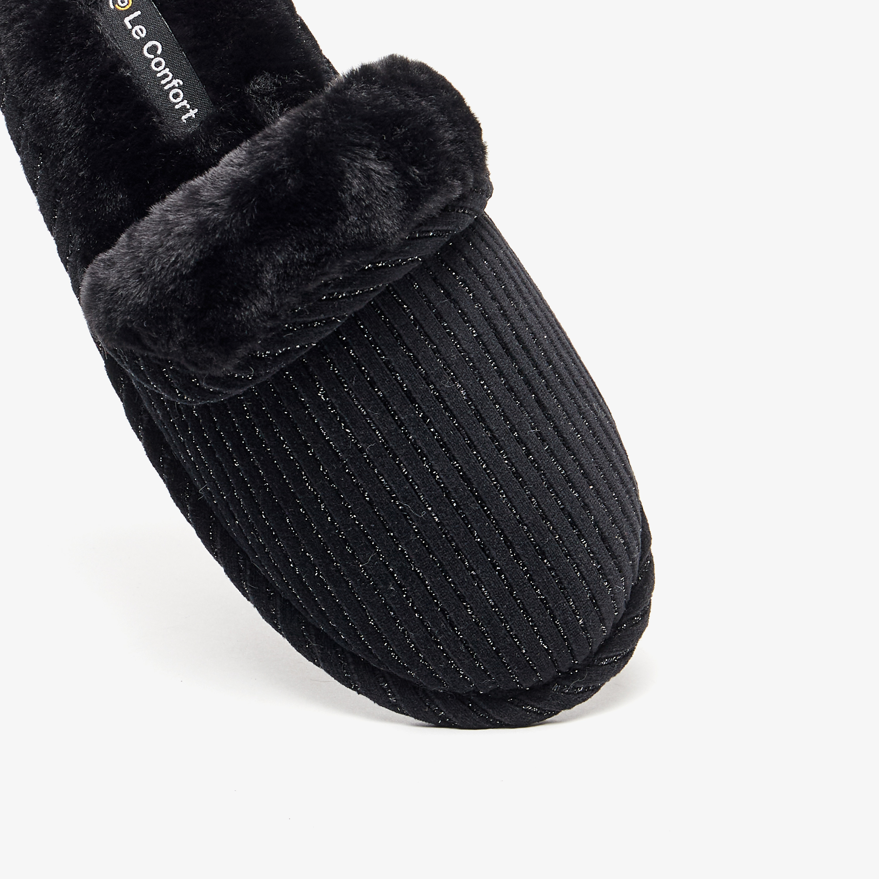 حذاء ميول مضلّع سهل الارتداء لغرفة النوم من لي كونفورت-women-shoes-bedroomslippers-image-4