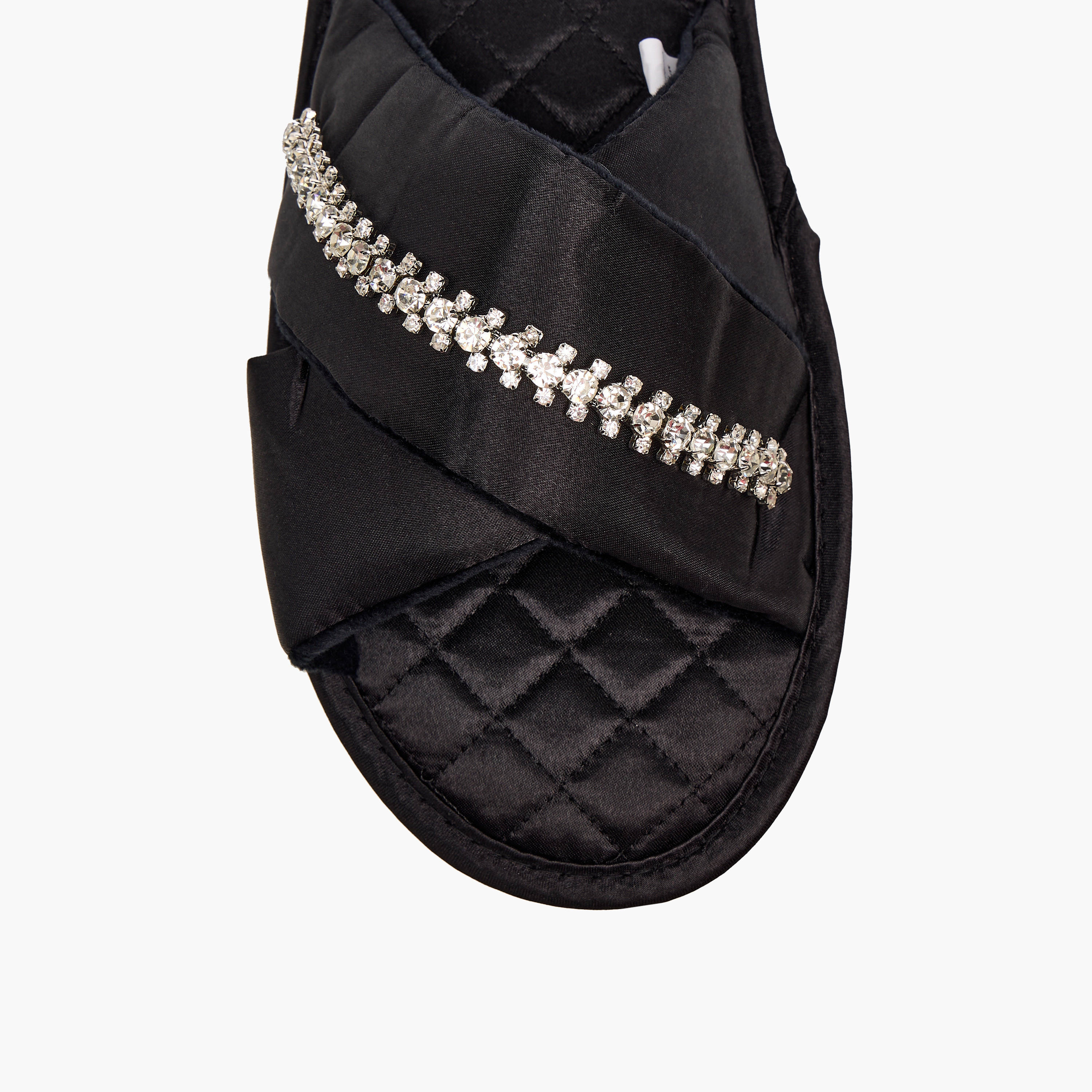 Le Confort Women Satin Stone Embellished Bedroom Slides-women-shoes-bedroomslippers-image-3
