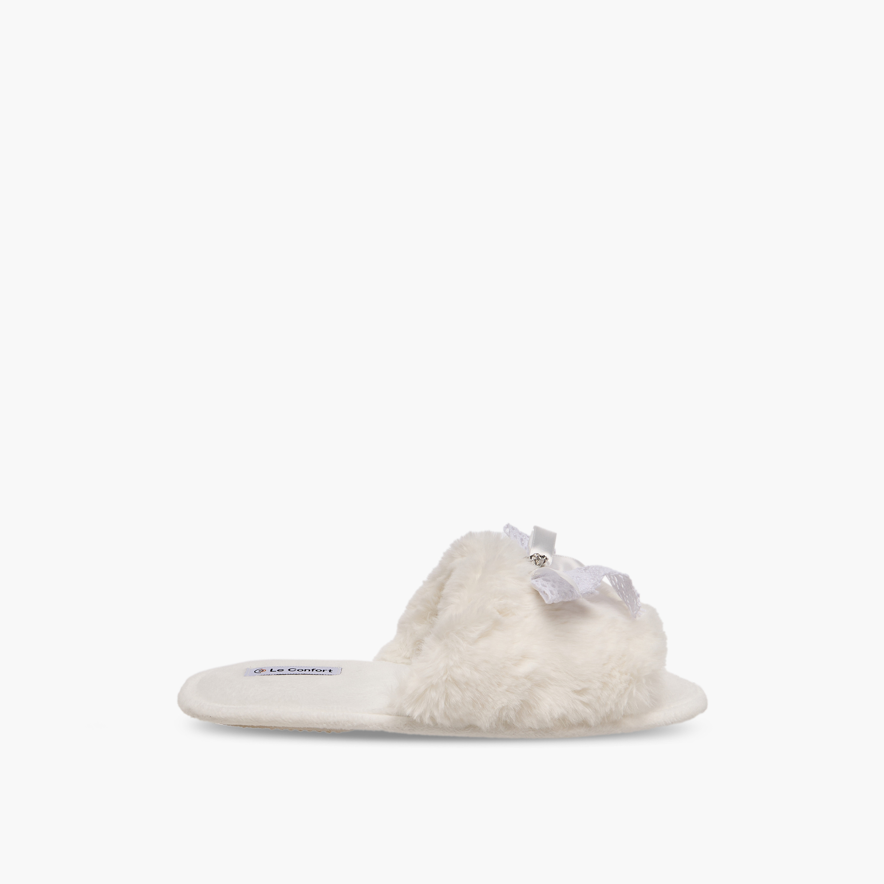 شبشب غرفة نوم بفرو صناعي للنساء من لو كونفورت-women-shoes-bedroomslippers-image-2