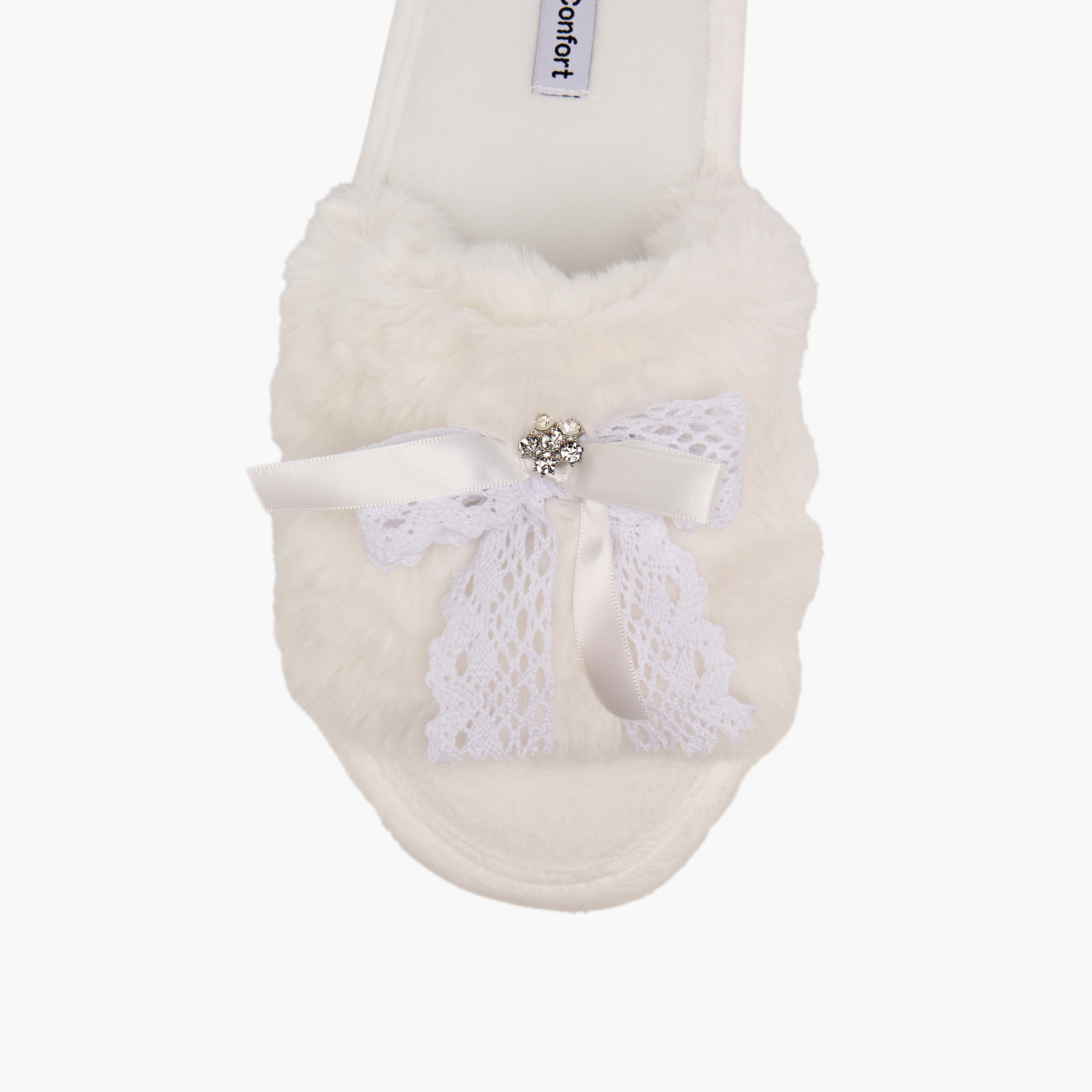 شبشب غرفة نوم بفرو صناعي للنساء من لو كونفورت-women-shoes-bedroomslippers-image-3