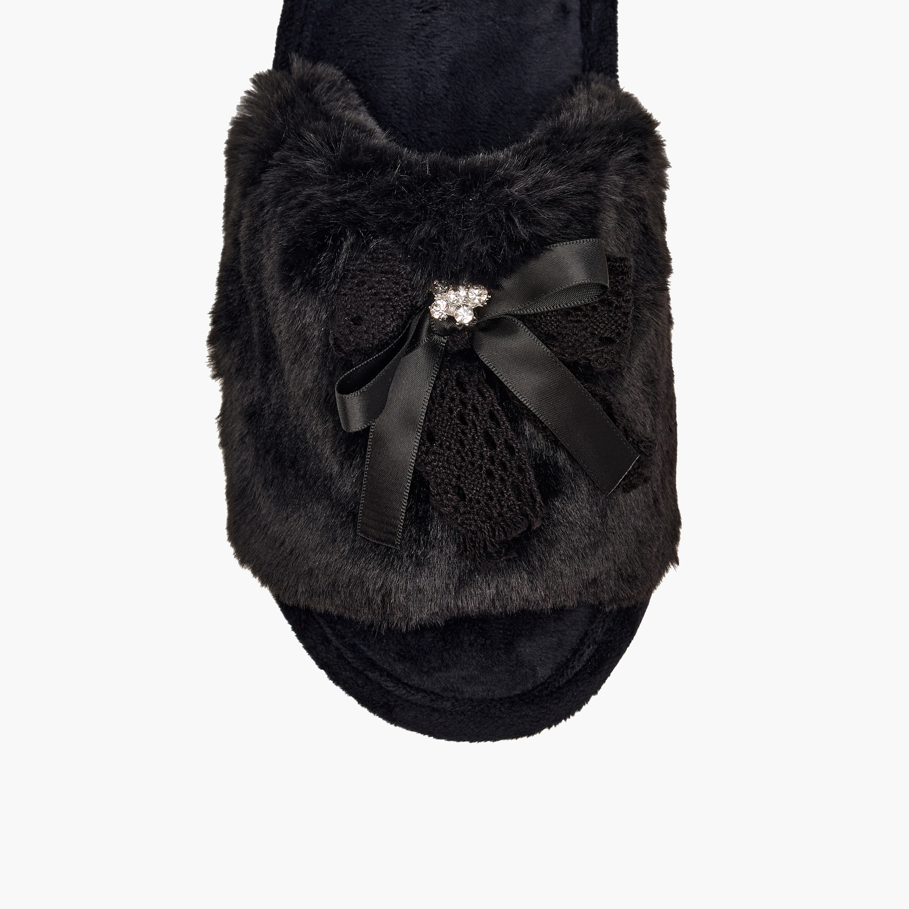 شبشب غرفة نوم بفرو صناعي للنساء من لو كونفورت-women-shoes-bedroomslippers-image-3