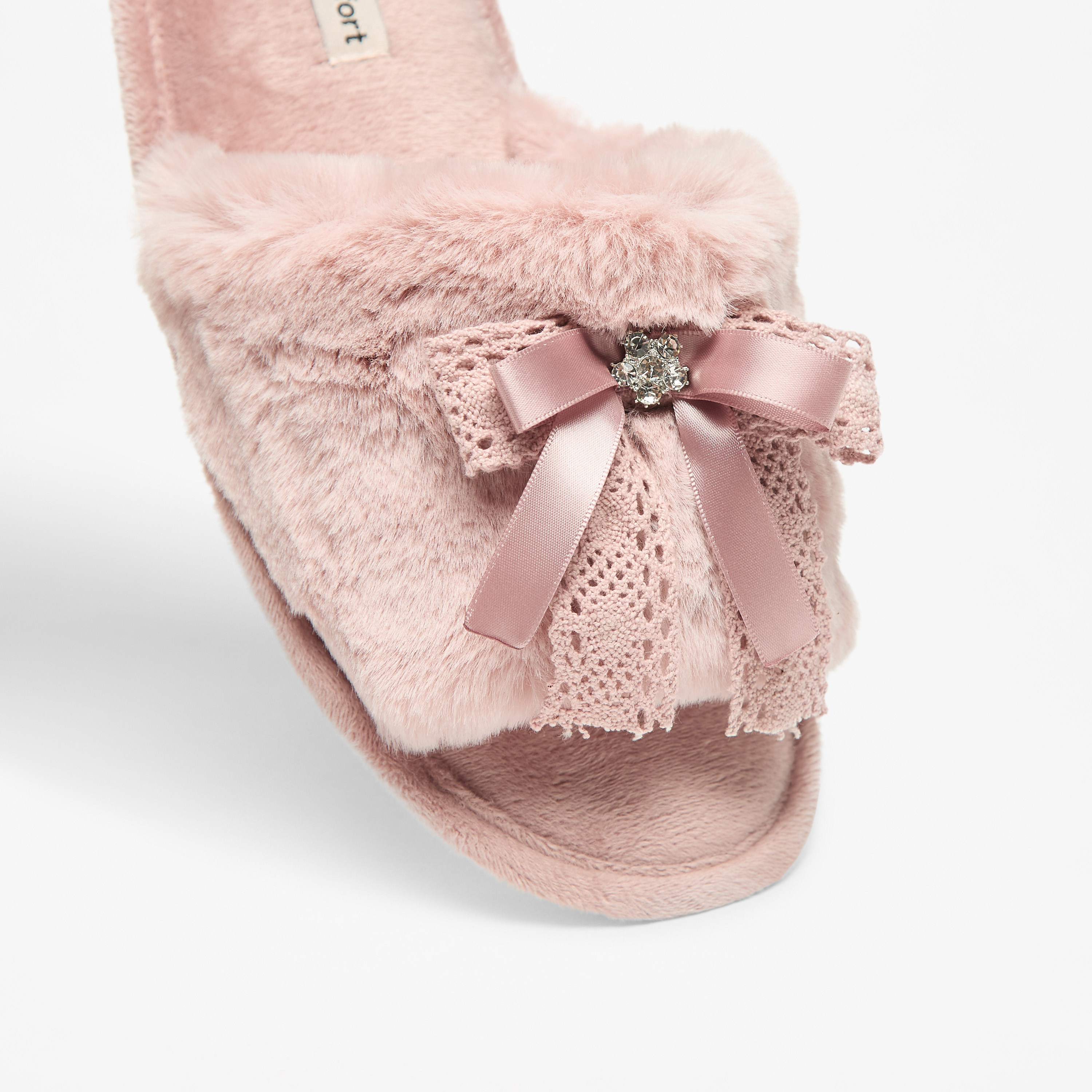 شبشب غرفة نوم بفرو صناعي للنساء من لو كونفورت-women-shoes-bedroomslippers-image-4