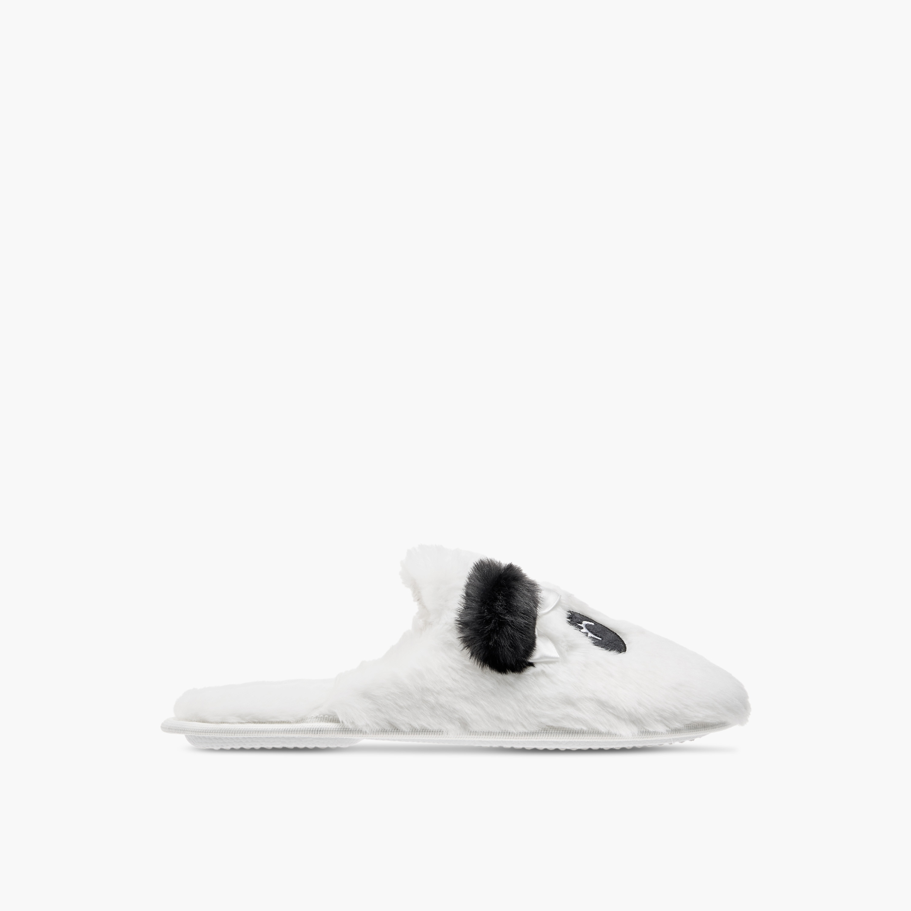 Le Confort Panda Ear Applique Faux Fur Bedroom Mules-women-shoes-bedroomslippers-image-2